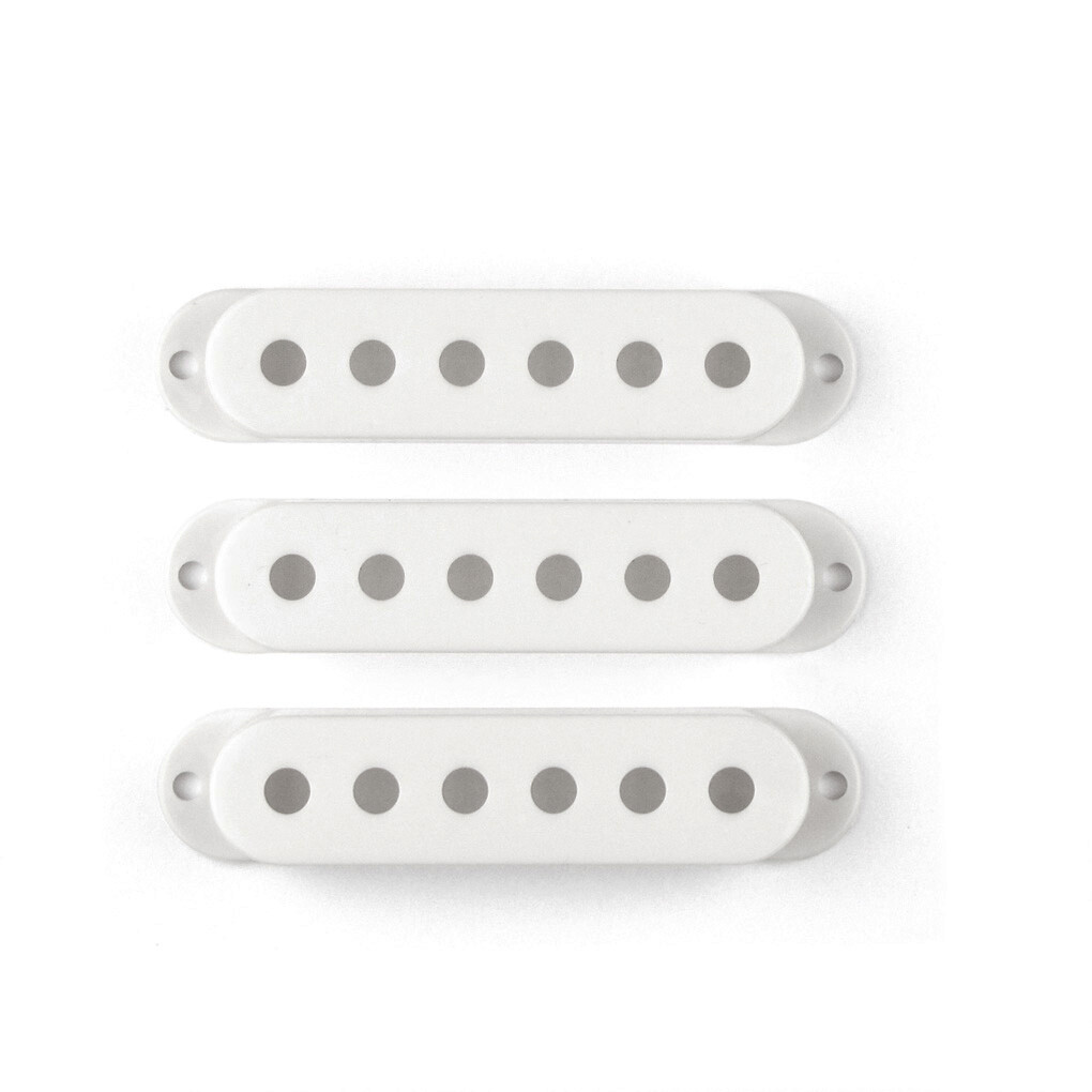 Set White Guitar Single Coil Pickup Covers 50/52/52mm Pickup Pole Spacing Cover