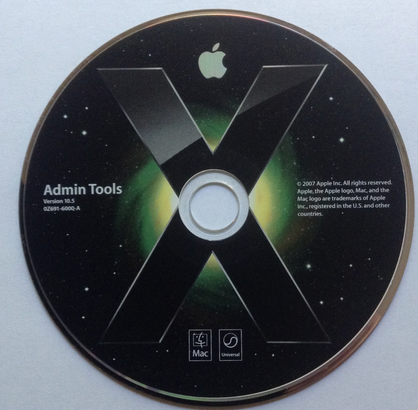 Apple Mac OS X Version 10.5 Leopard Server 10 Client License w/ OS 10.5.8 Combo