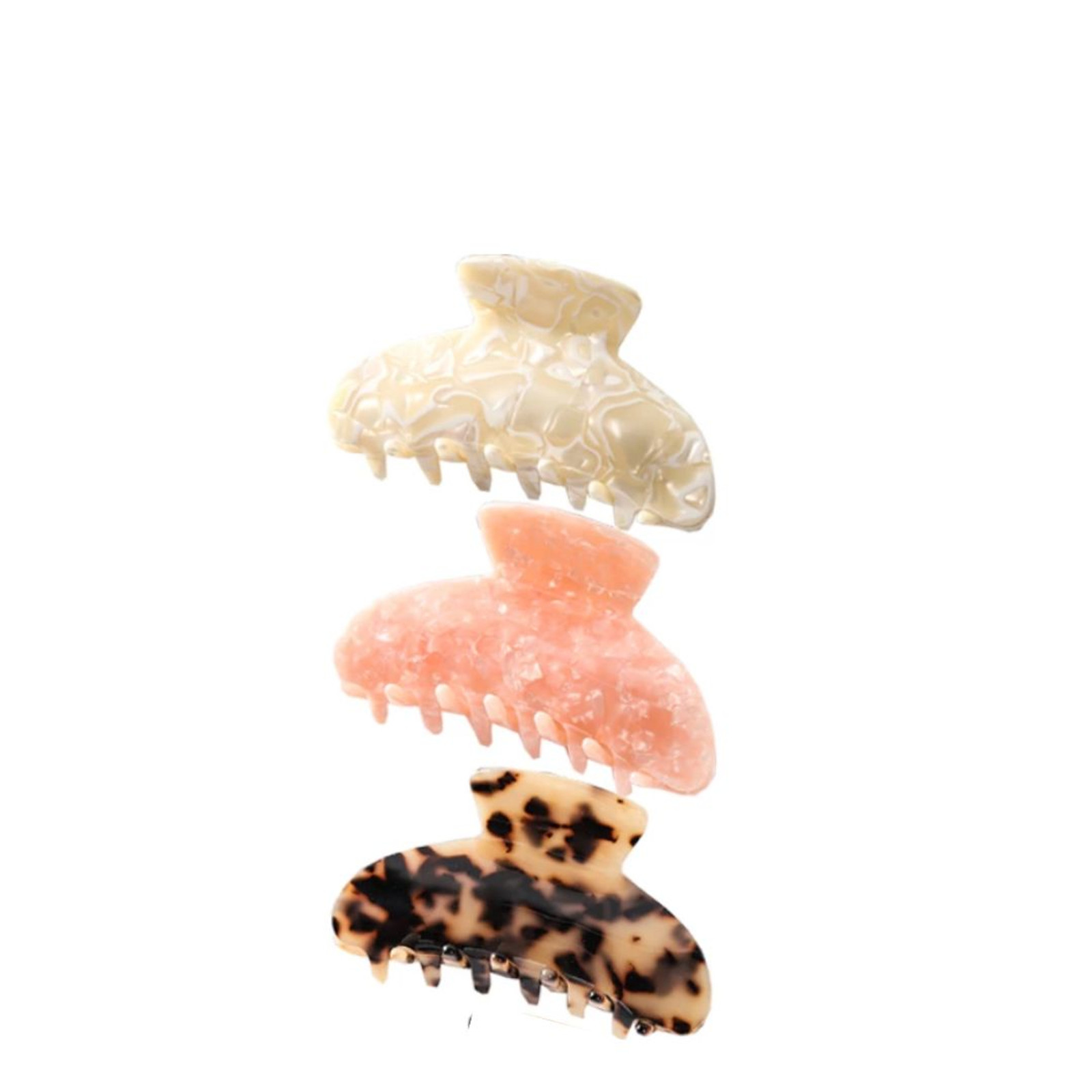 Midi Hair Claw Clips, Medium Nonslip Hair Clamp for Styling & Updos
