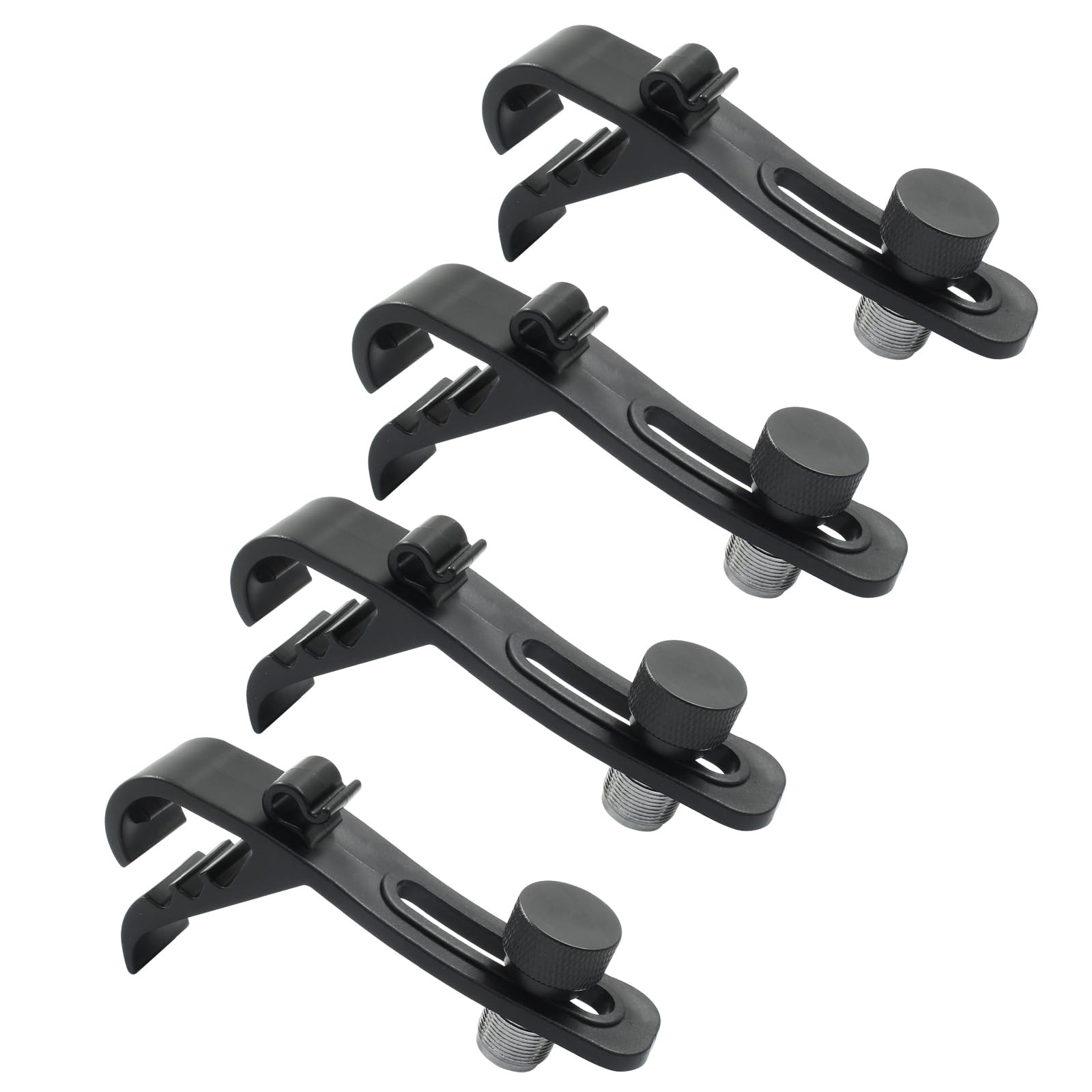 4 Pcs Drum Microphone Clip, Adjustable Microphone Clip, Shockresistance Drum ...