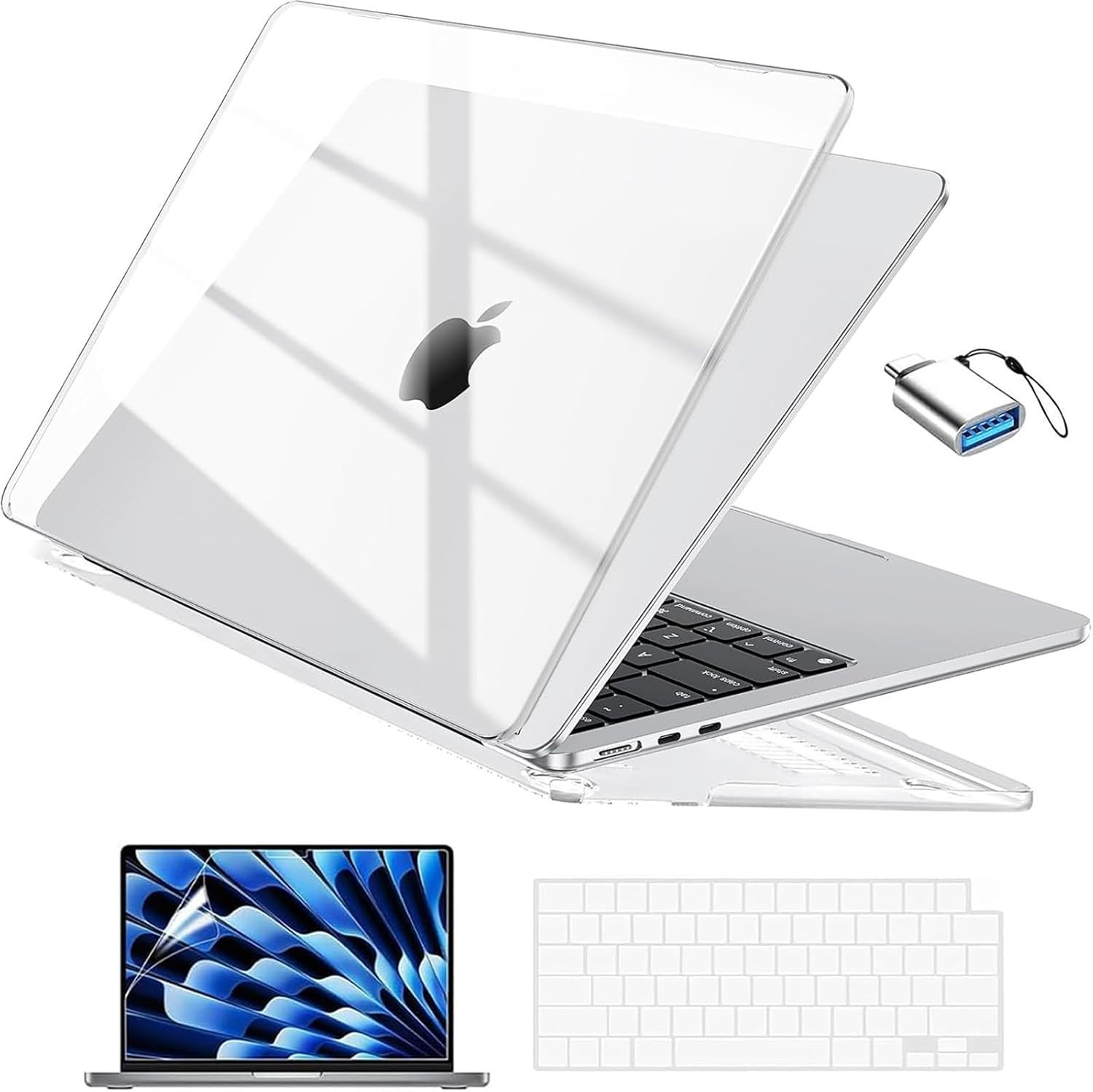 Compatible with Macbook Air 13 Inch Case M5 2026-2022 M4 M3 M2 Model A3449 A3240