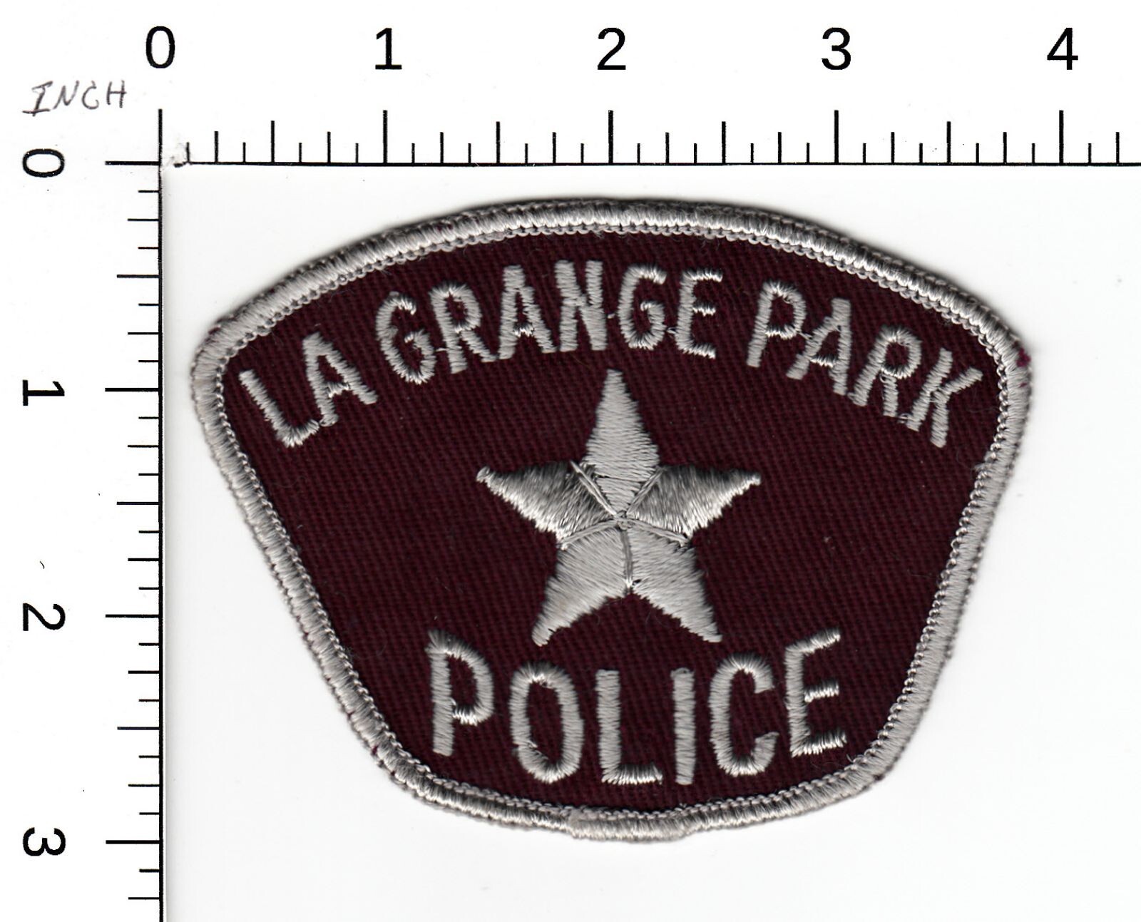 LA GRANGE PARK (VINTAGE ORIGINAL CC BACKING) ILLINOIS POLICE COLLECTIBLE PATCH