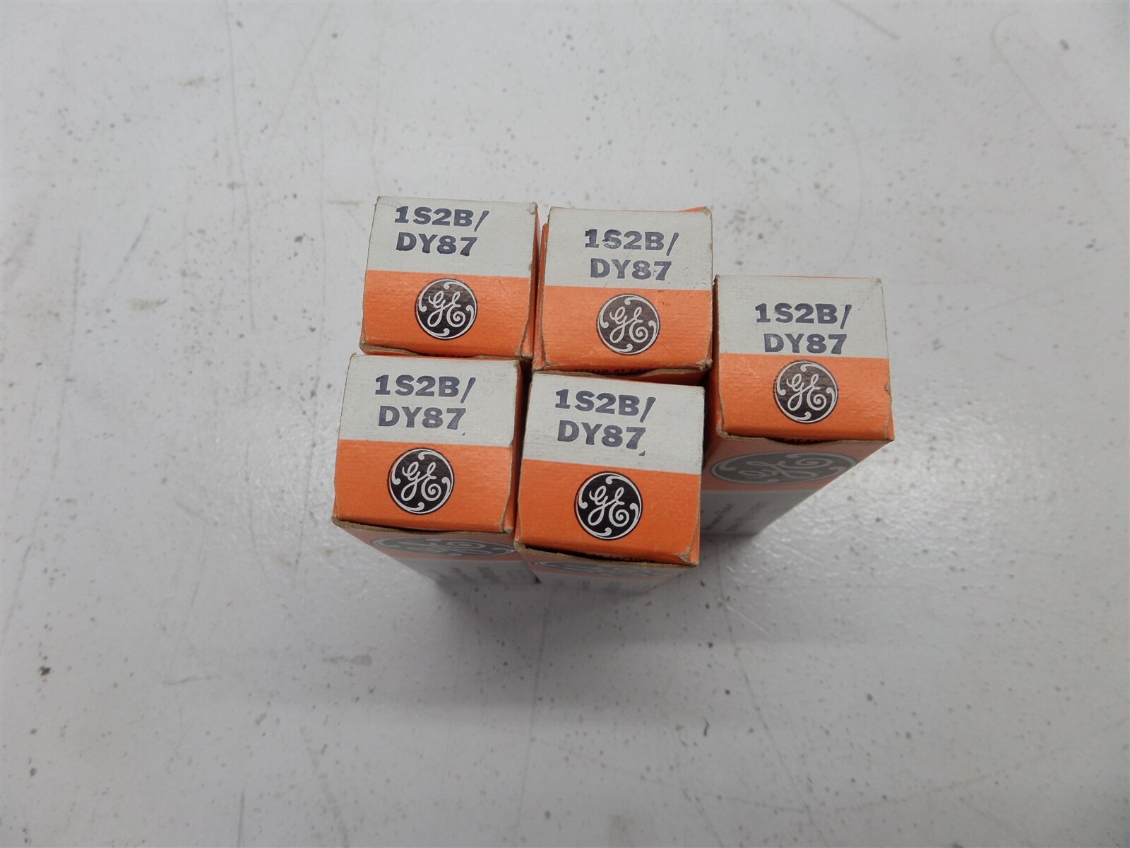 Lot Of 5 General Electric 1S2B Electron Tubes