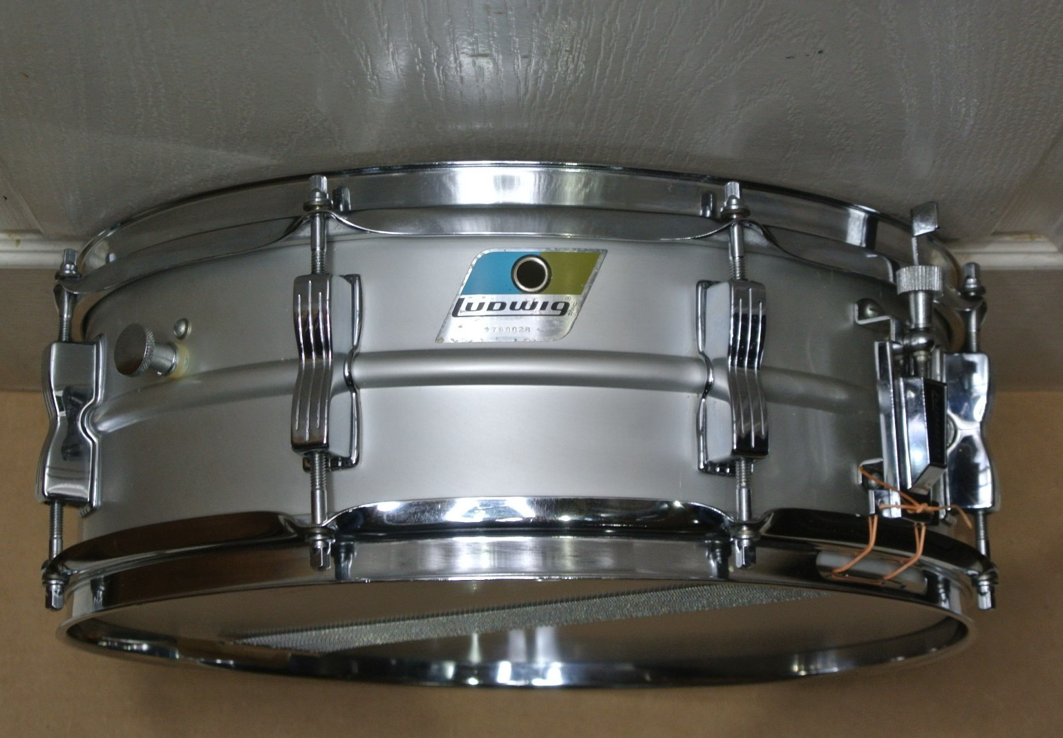 CLEAN! 1970's LUDWIG CHICAGO 5X14 ALUMINUM ACROLITE SNARE DRUM for YOUR SET L245
