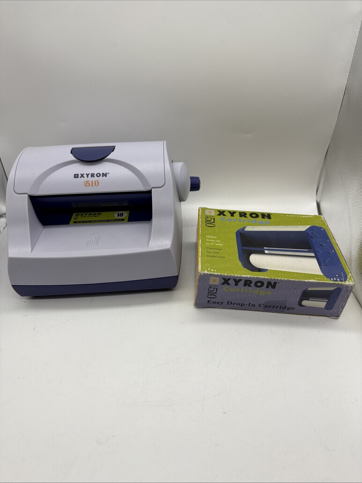 Xyron 510 Creative Station Sticker Machine Laminator Maker w/refill cartridge.