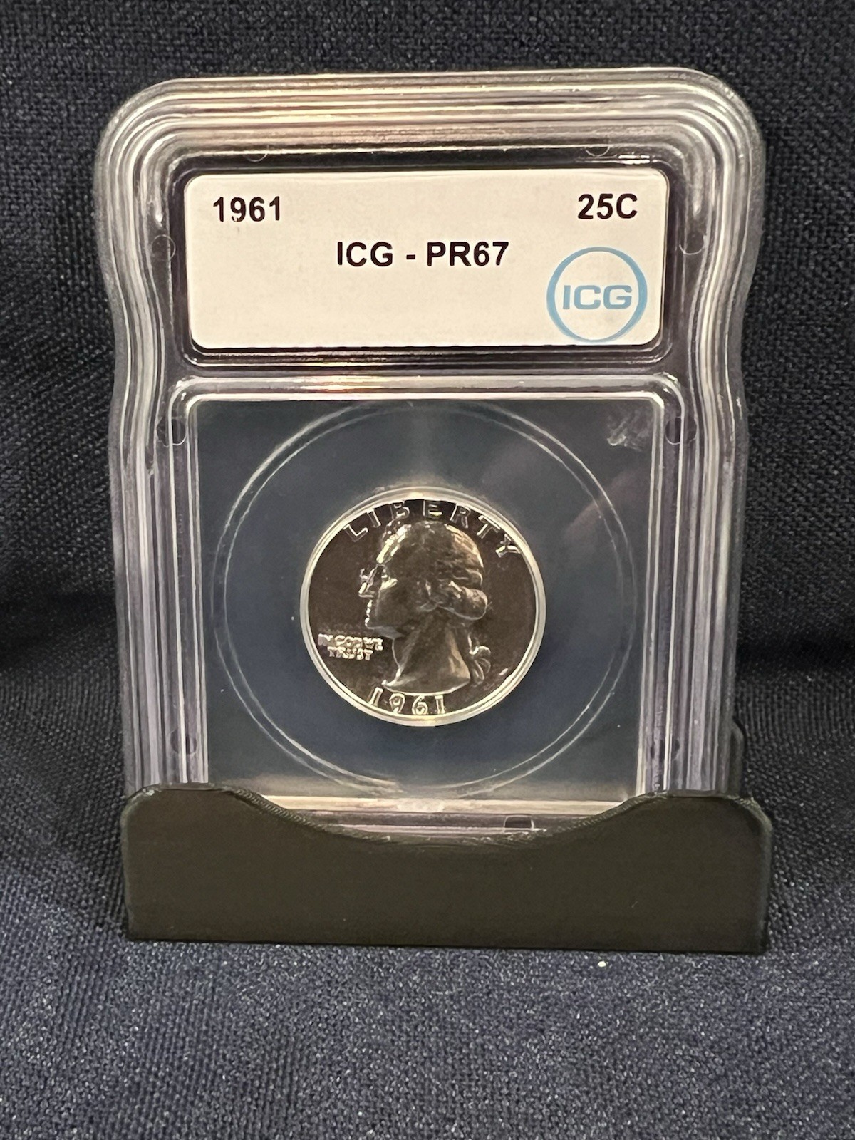Graded ICG PR67 1961 Washington Quarter 25C