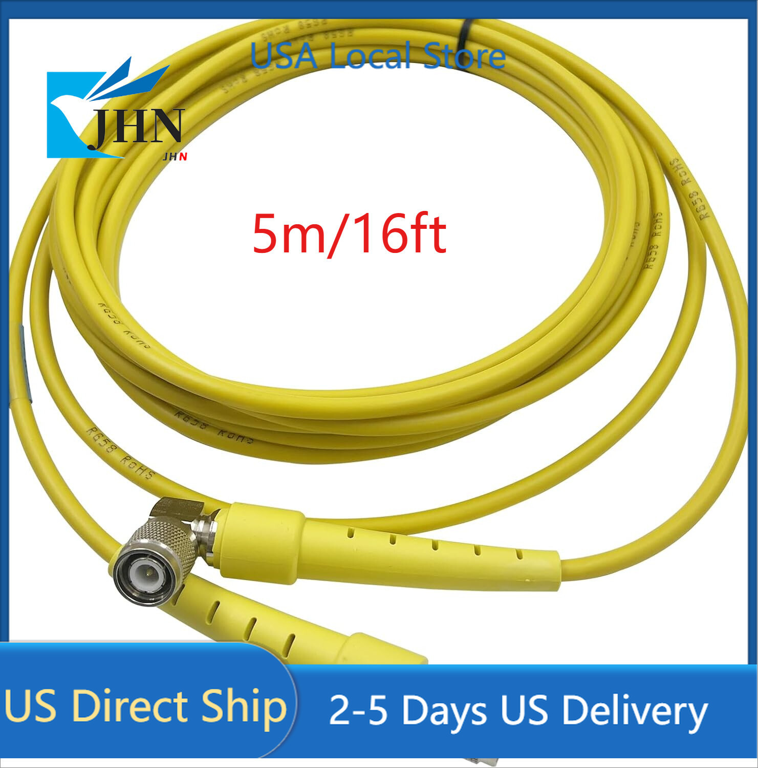 New Trimble GPS R8 R7 5800 5700 Series 5M cable antenna TNC-TNC Right Angle