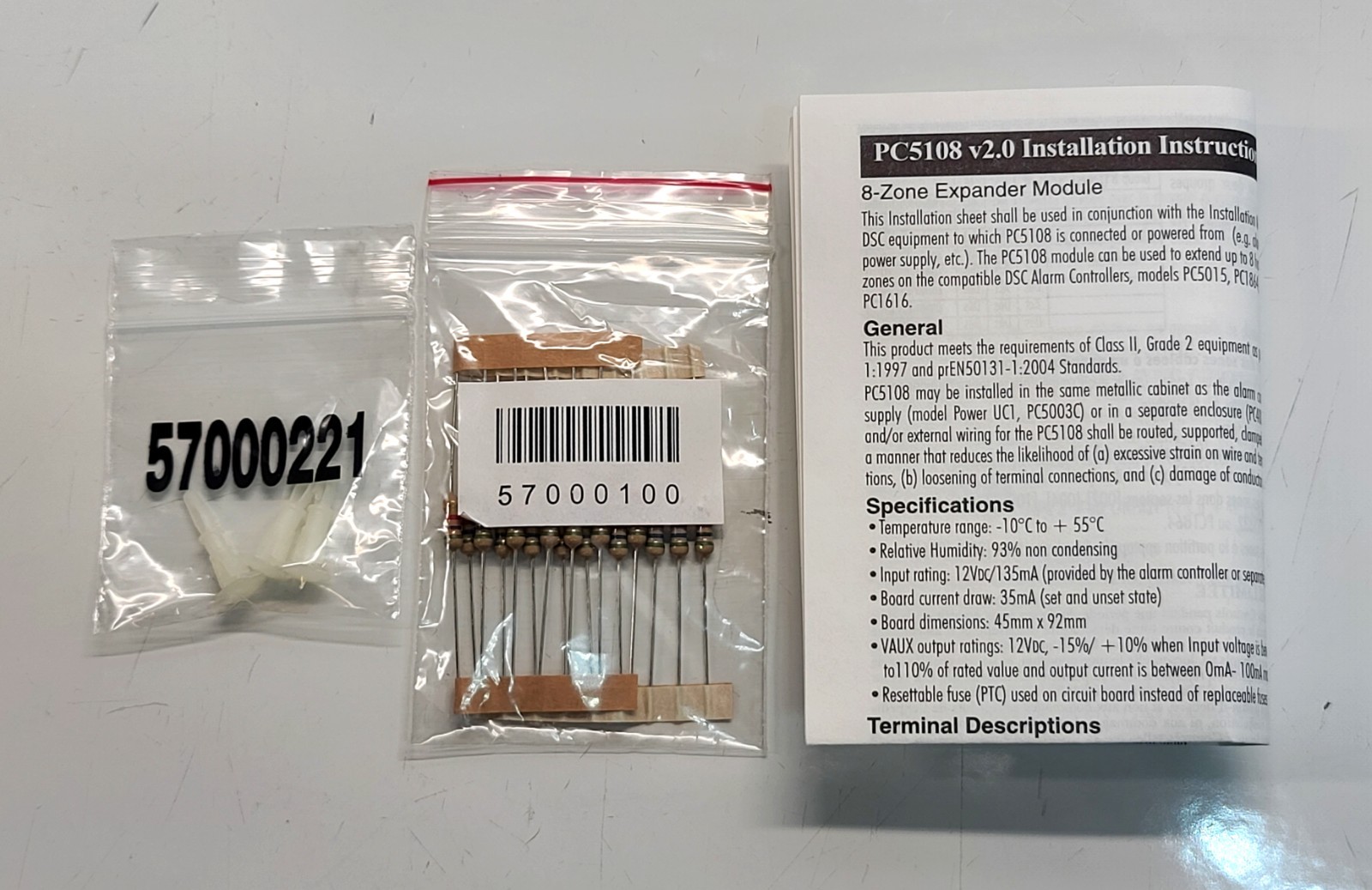 DSC PC5108 PowerSeries 8-Hardwire Zone Expander Module