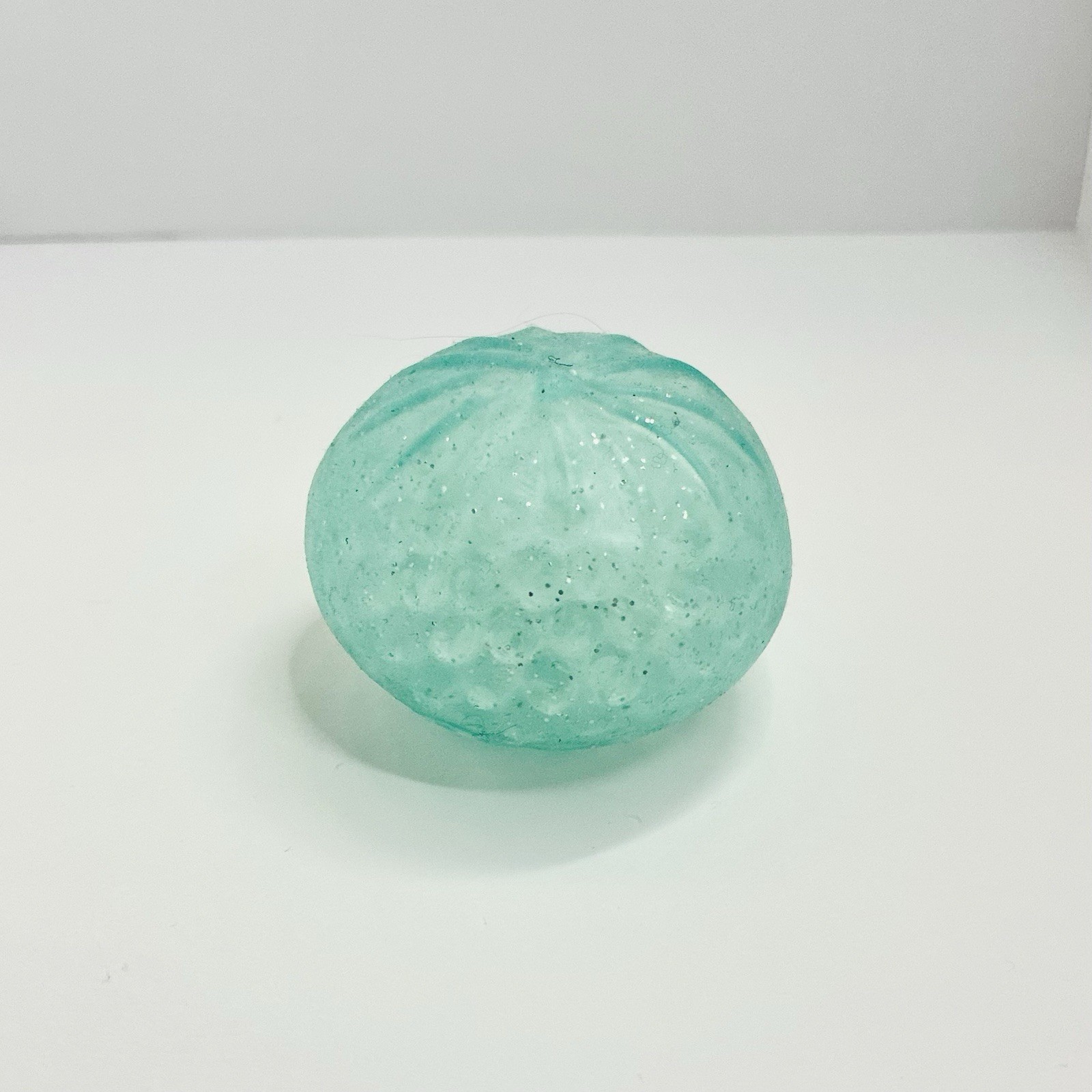 RMS Light Blue Tear-Resistant Gel Squeeze Ball with Beige Plastic Container