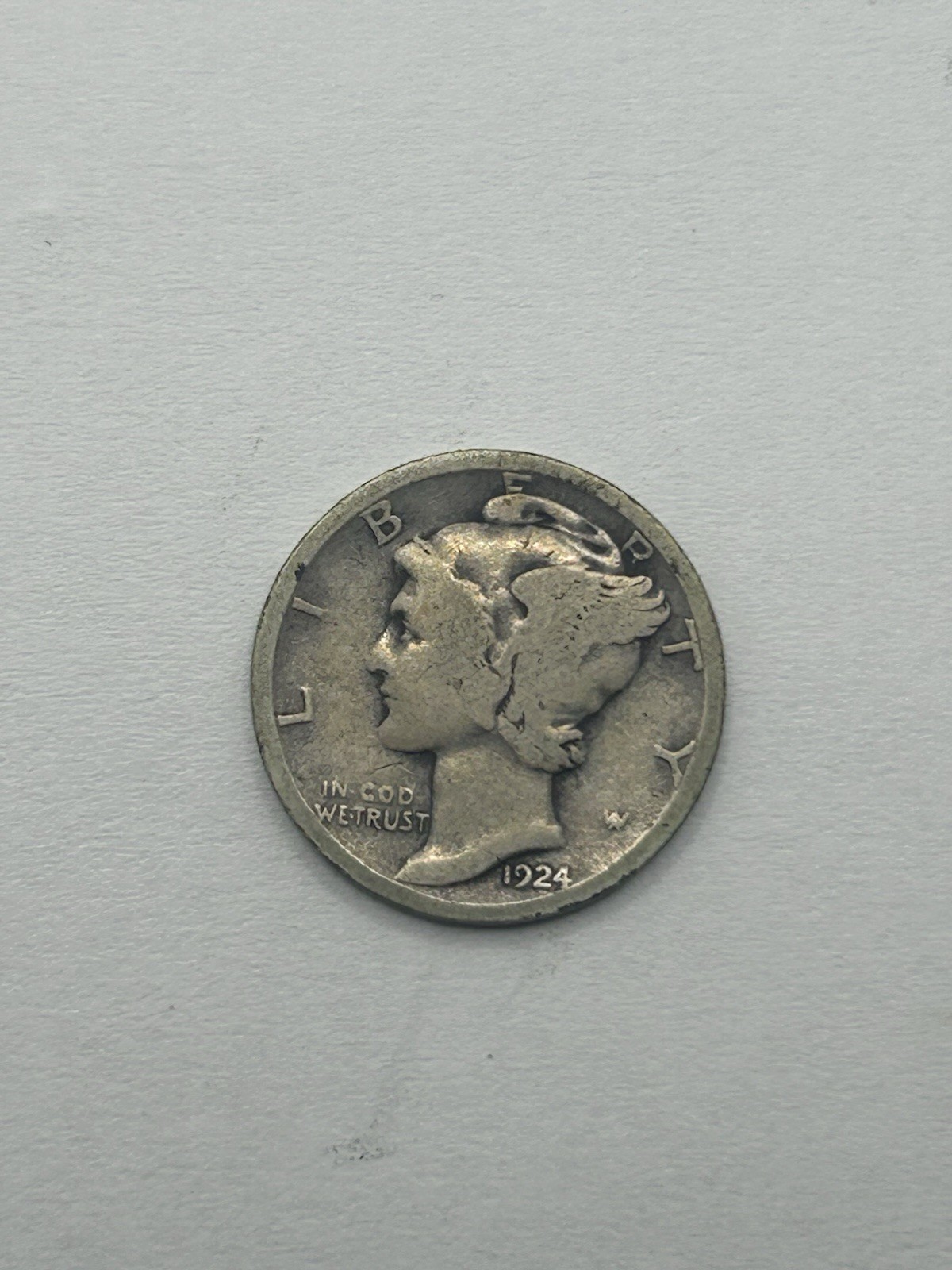 1924 Mercury Dime G+