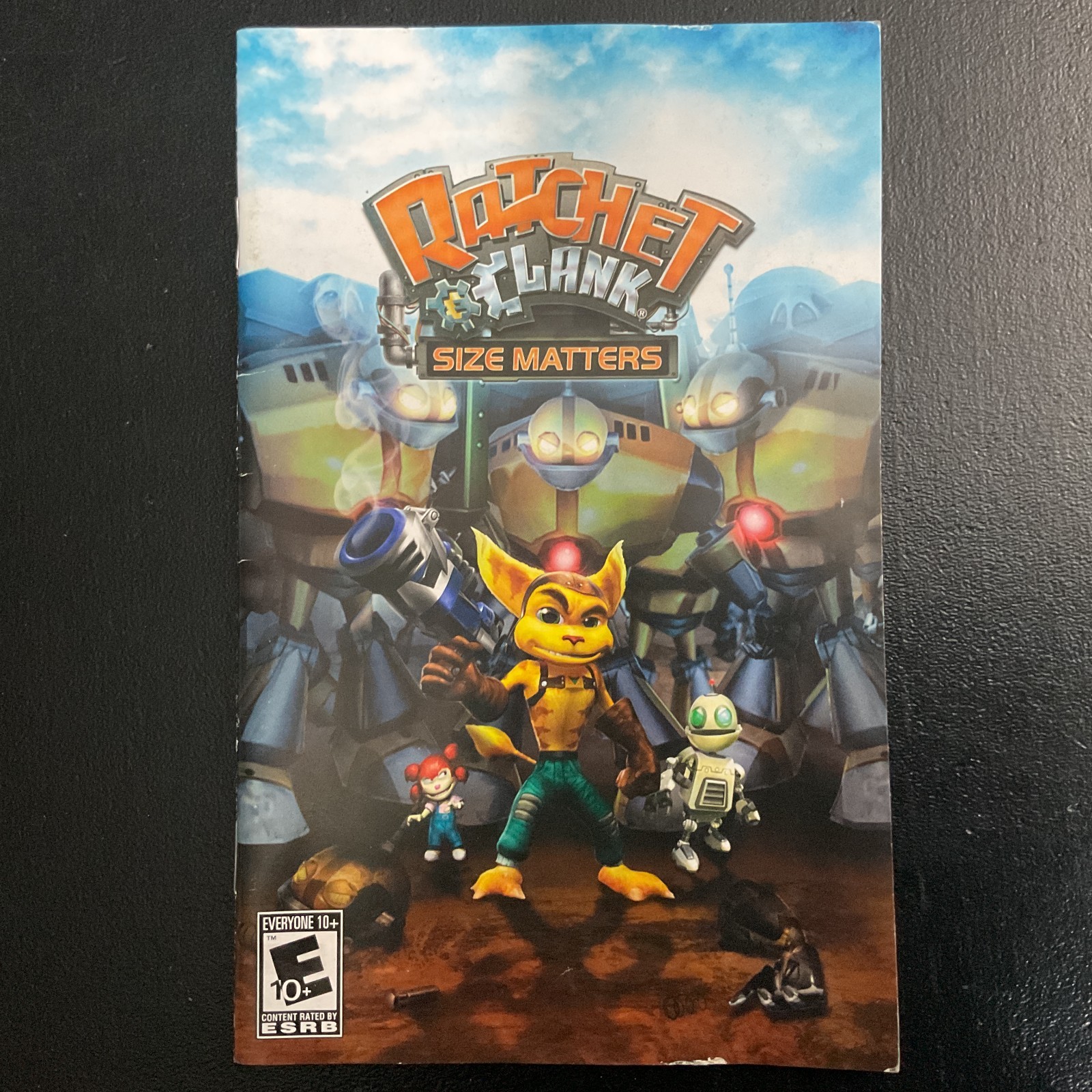 Ratchet & Clank Size Matters PS2 PlayStation 2 Instruction Manual Only