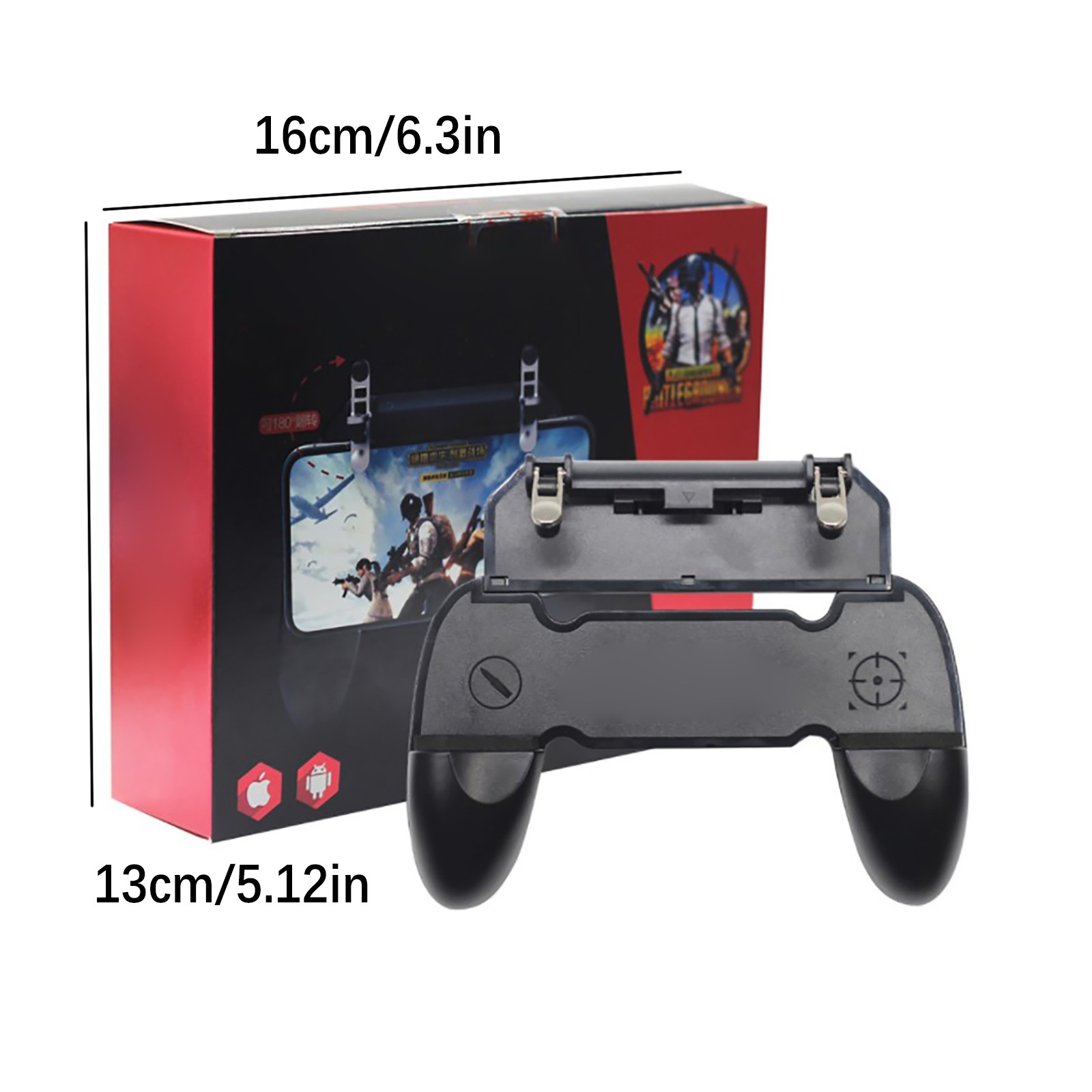 W10 Mobile Game Controller Gamepad Joystick Fire Trigger For PUBG Fortnite A
