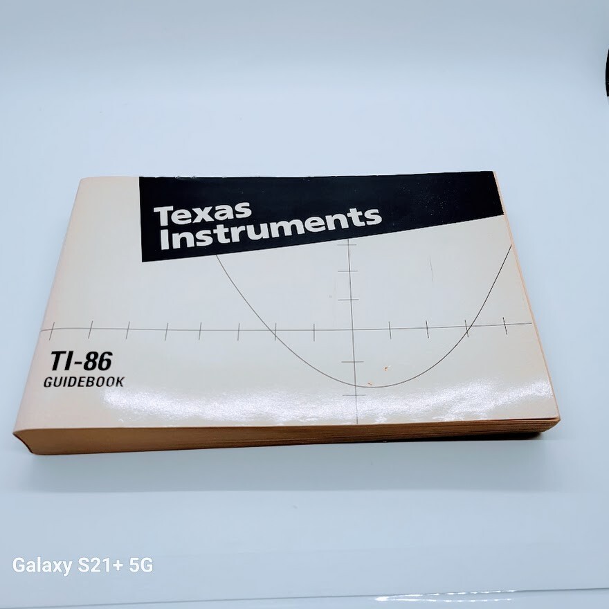 Texas Instruments TI-86 Guidebook [Paperback; 1995] ~PRE-OWNED~