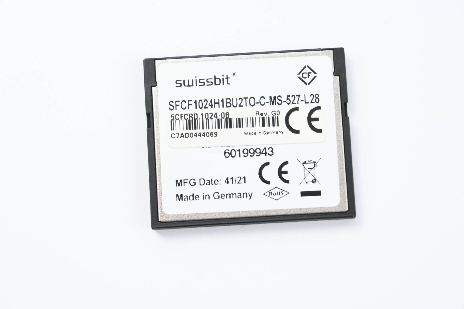 B&R Automation Swissbit memory card CompactFlash 1024 MB (5CFCRD.1024-06)