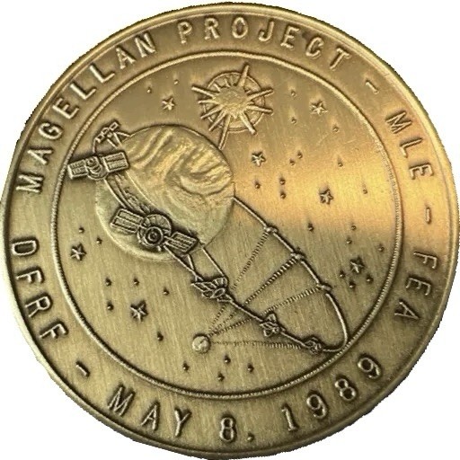 NASA SHUTTLE MISSION STS27-ATLANTIS BRONZE MEDALLION PREOWNED IN DISPLAY BOX
