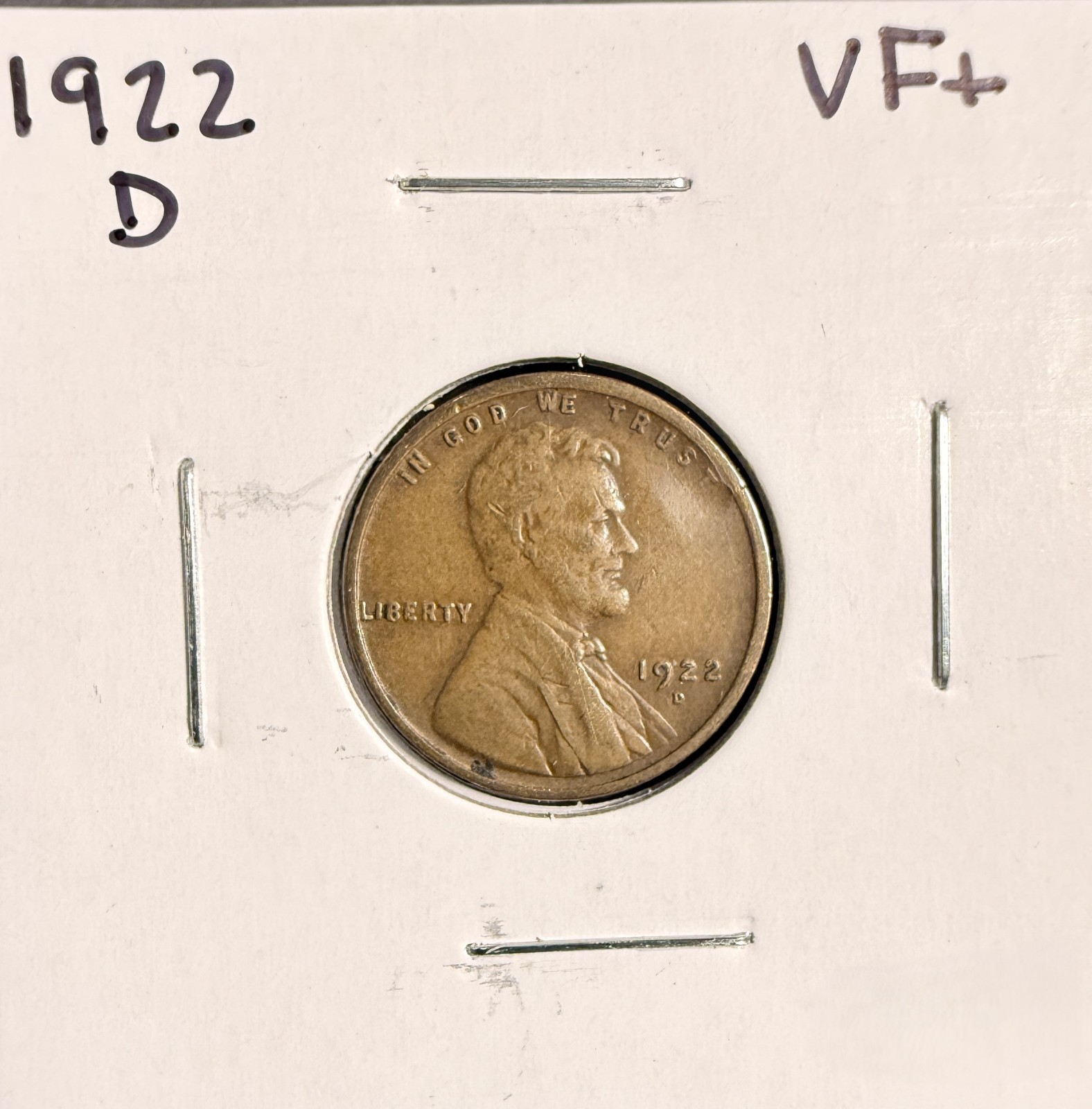 1922-D Lincoln Wheat Cent, Nice VF+,  (19544)