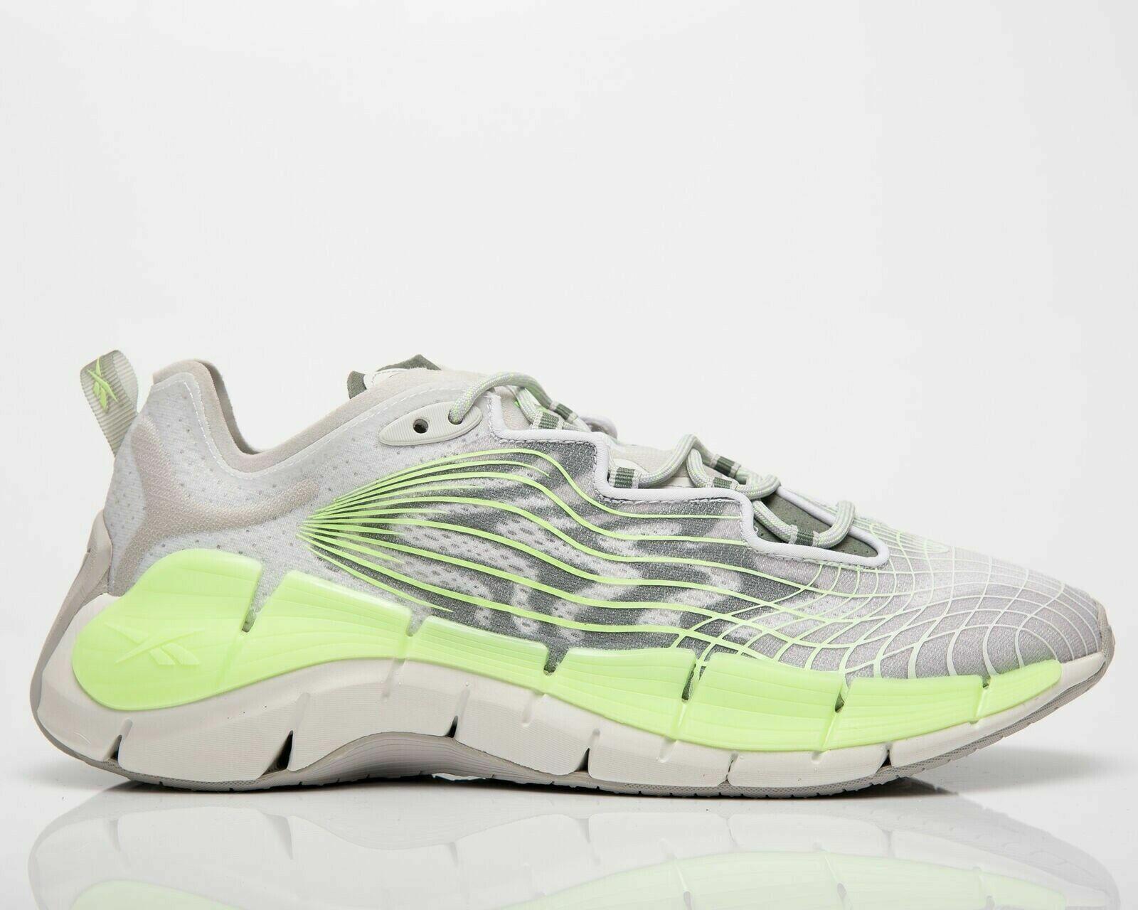 Reebok Men Zig Kinetica II Sneaker Pure Grey/neon Mint/Harmony Green FY7744