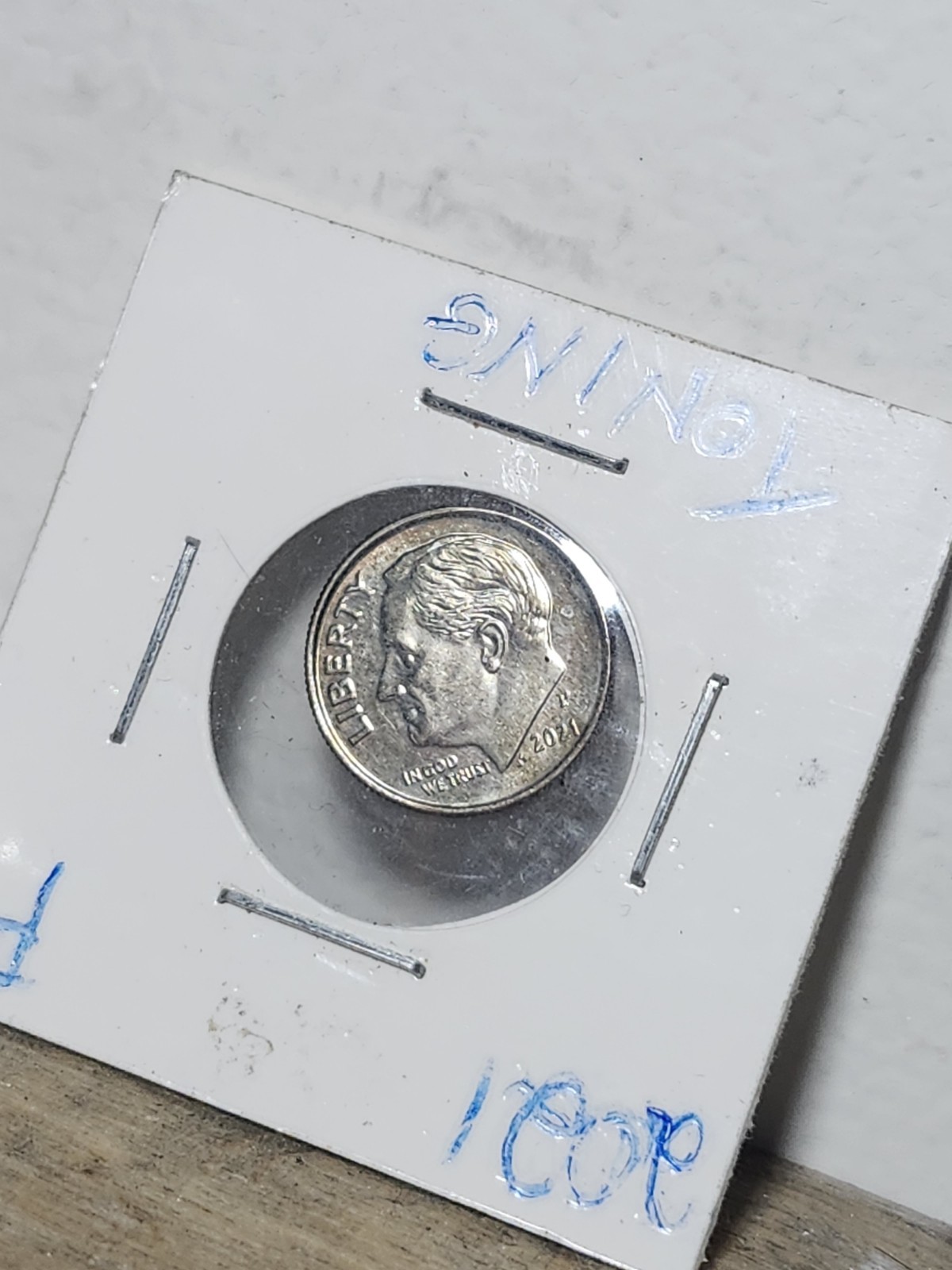 2021 Dime .Nice Toing On TheReverse.Circulated.