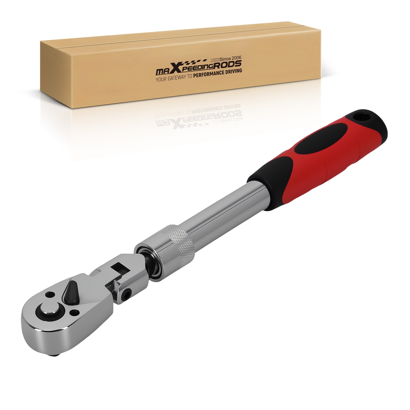 72 Tooth Extendable Ratchet 3/8in Drive Flex Head 250-315mm Comfort Grip