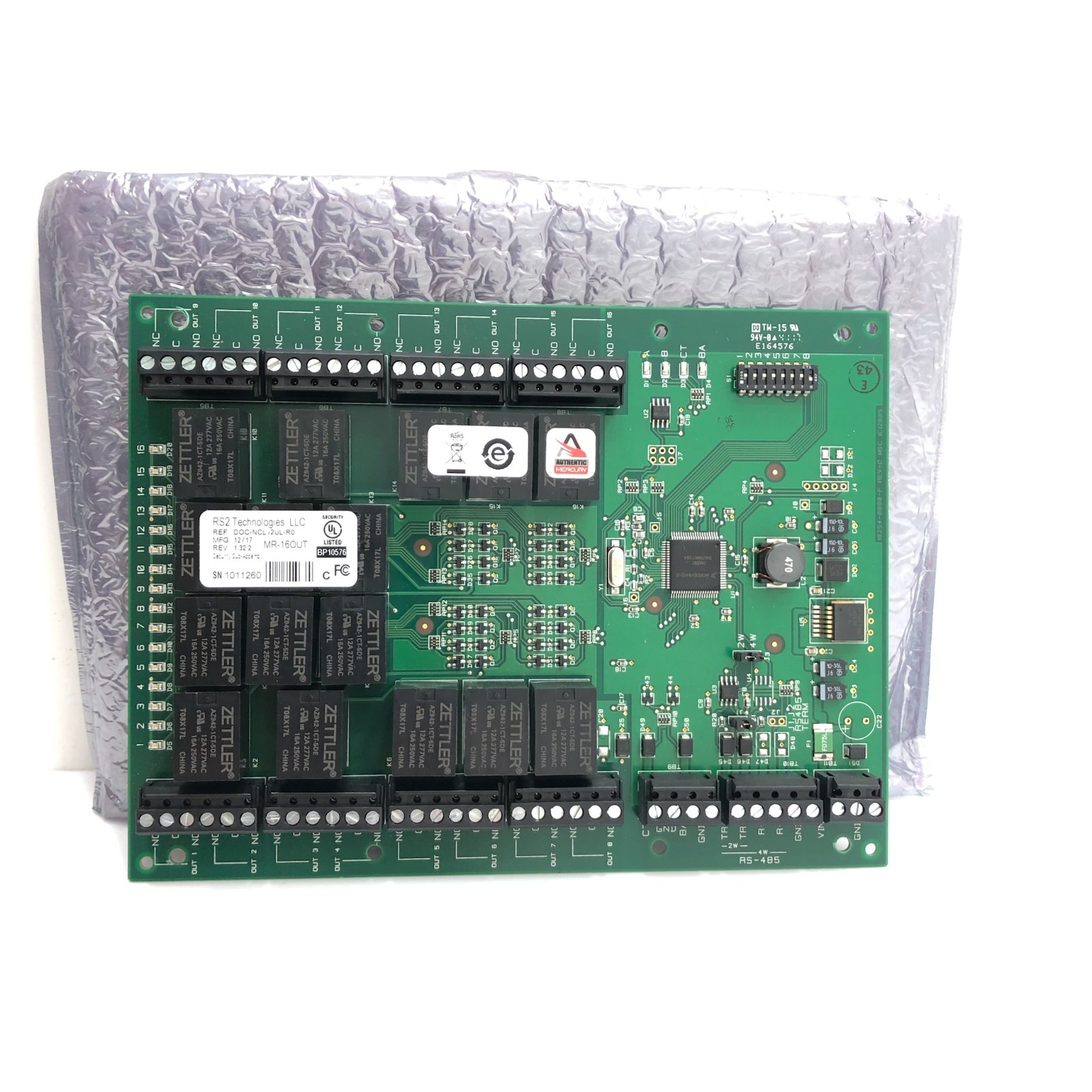 NEW Mercury RS2 MR-16OUT Multi-Device 16-Output Serial I/O Control Module