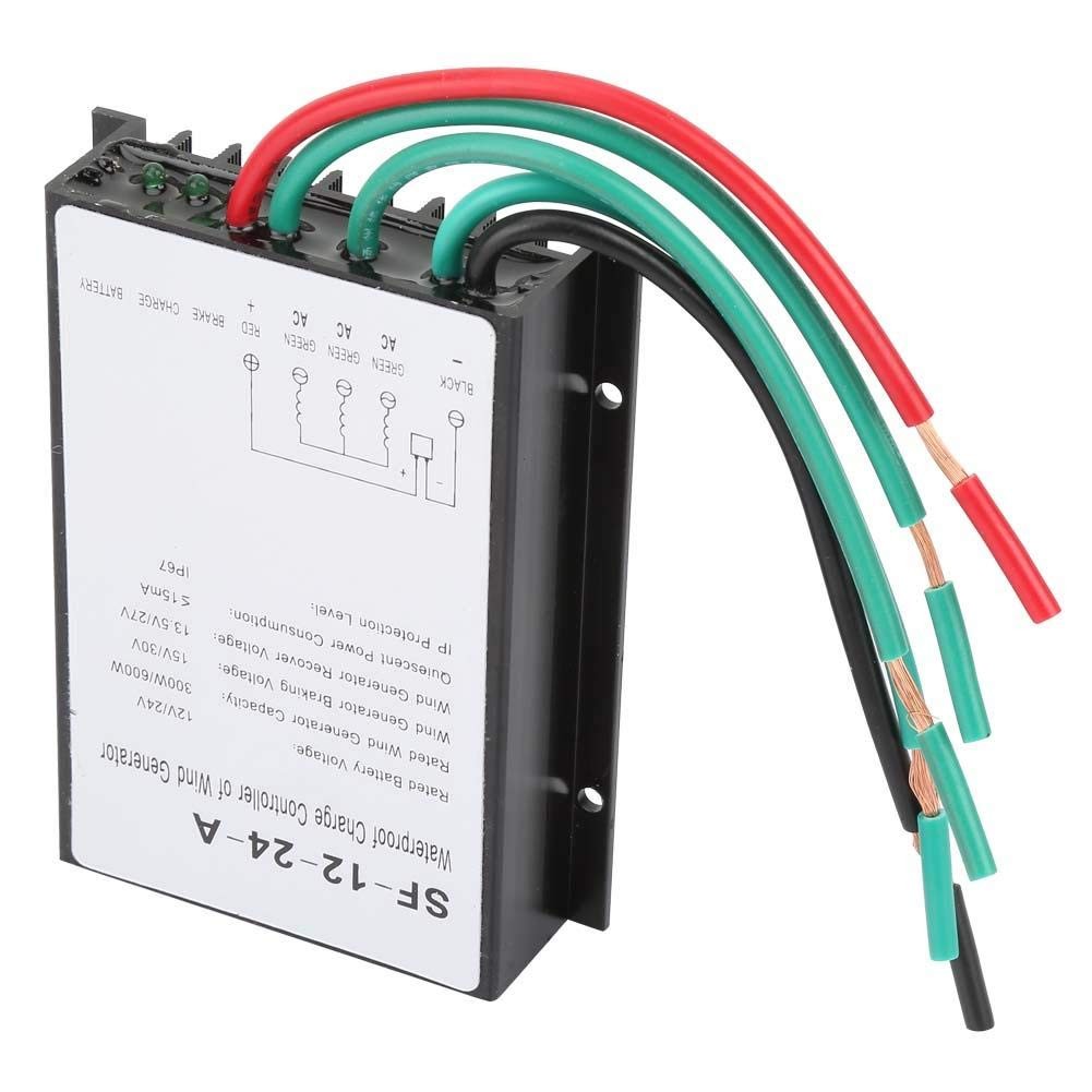 Jectse Wind Controller 12V/24V 300W/600Wautomatic Wind Power Regulatorip67 Wind