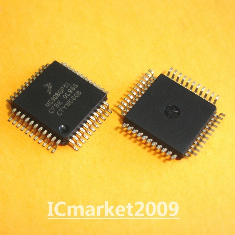 2 PCS MC908GP32CFBE QFP-44 MC908GP32 M68HC08 MCU 8-Bit Microcontrollers Chip IC