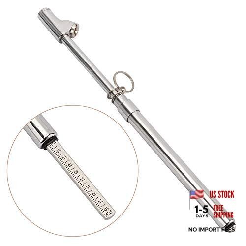 Heavy Duty Dual Head Truck Tire Gauge, Solid Straight-on Dual Head 1 Pack