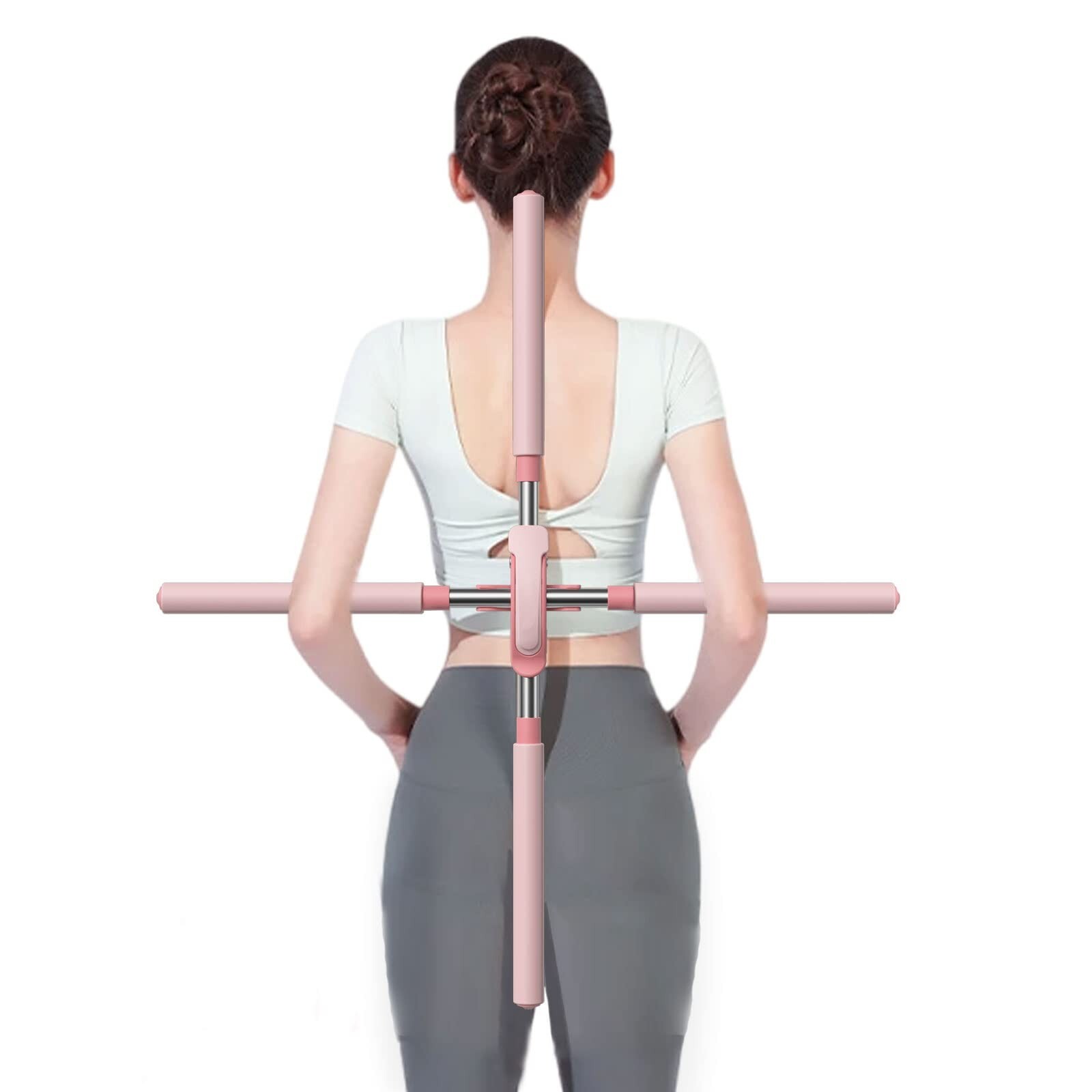 Posture Corrector Yoga Stick Stretching Tool Back Straightener Adjustable Length