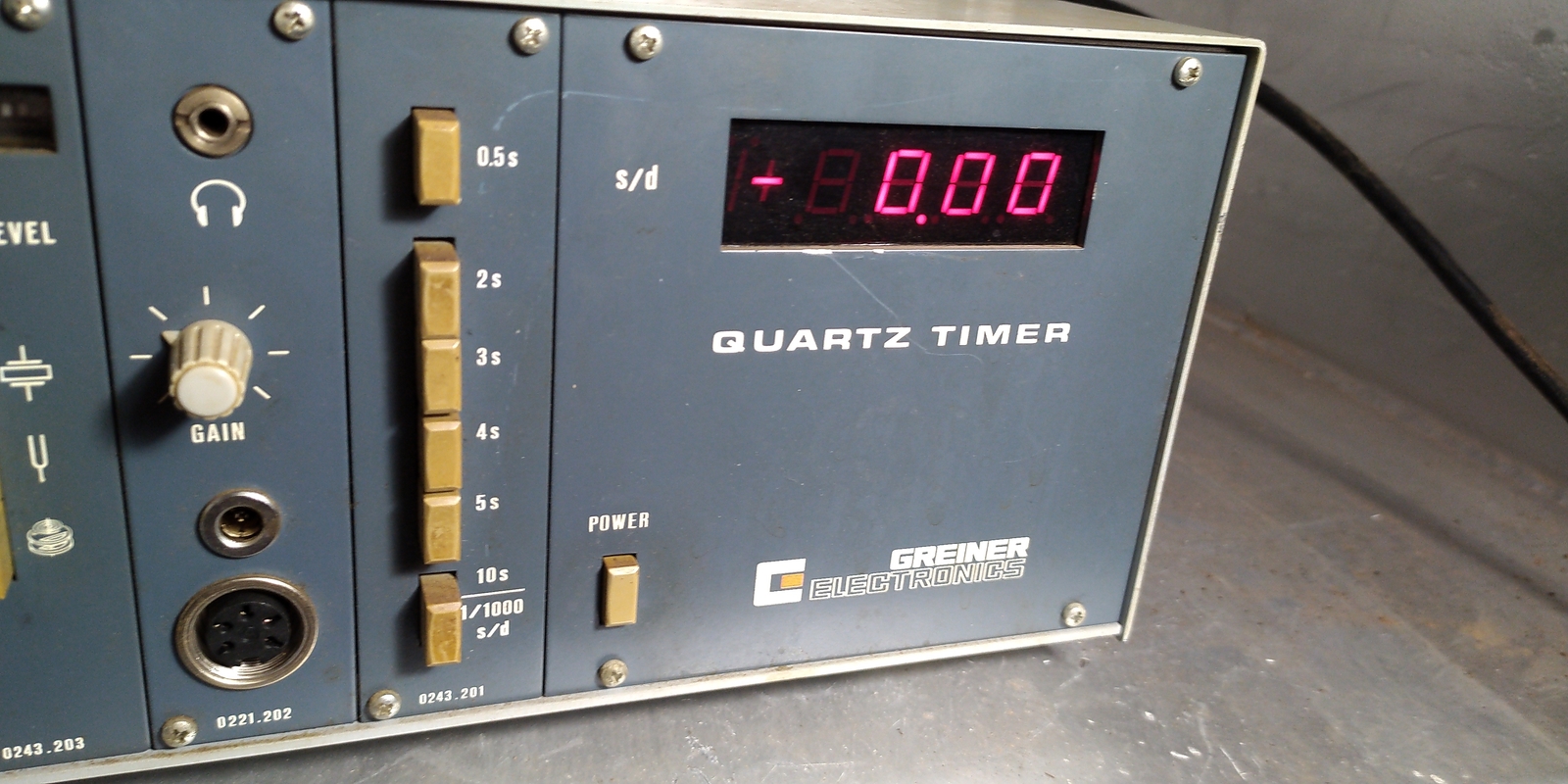 Greiner electronics quartz watch digital timer 0243 qtc 780133 Timometer