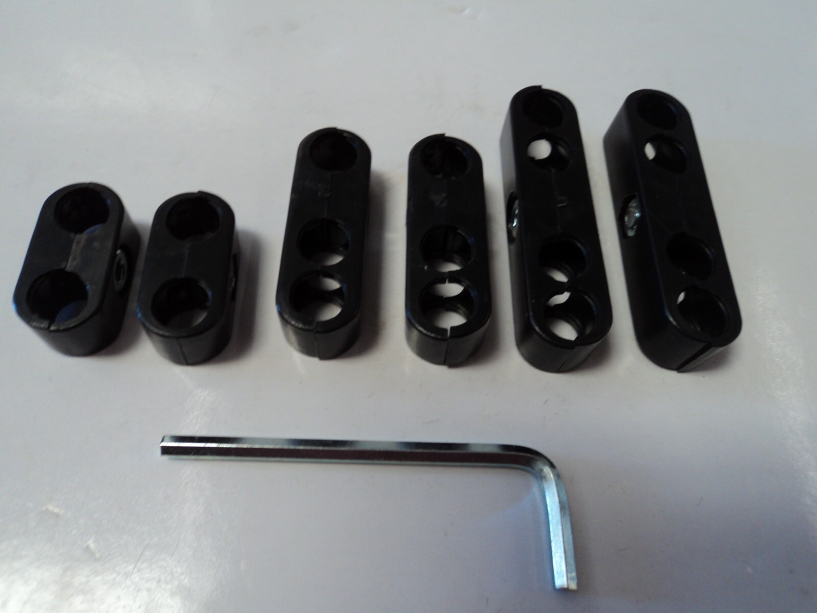 Black Spark Plug Wire Separators Fits 7mm 8mm 8.5mm Wires Looms SBC BBC Ford