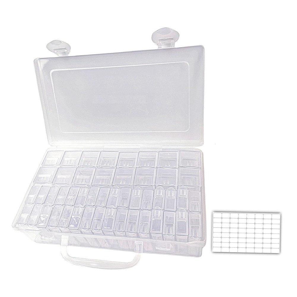48 Slots Seed Storage Organizer in 2 Sizes with Label Stickers,  Portable9704