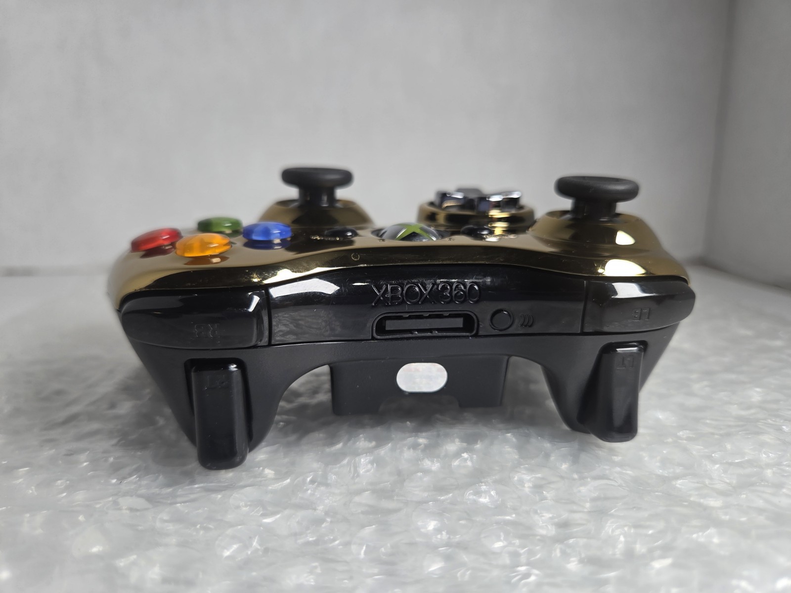 Microsoft Xbox 360 Wireless Controller Chrome Gold elite Tested Clean New Sticks