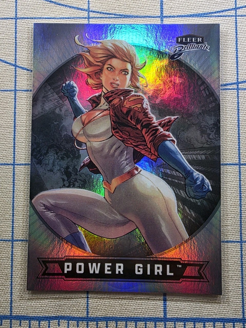 Fleer Brilliants Superman - Power Girl #17 Regular Base - DC Comics Card