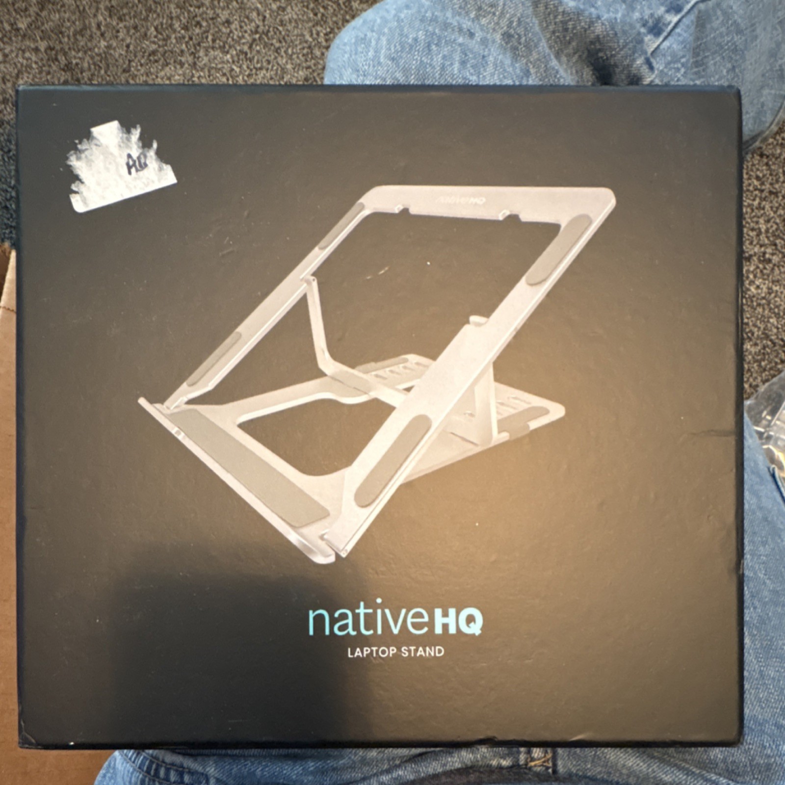 nativeHQ Aluminum Laptop Stand/Riser Silver Universal Compatibility