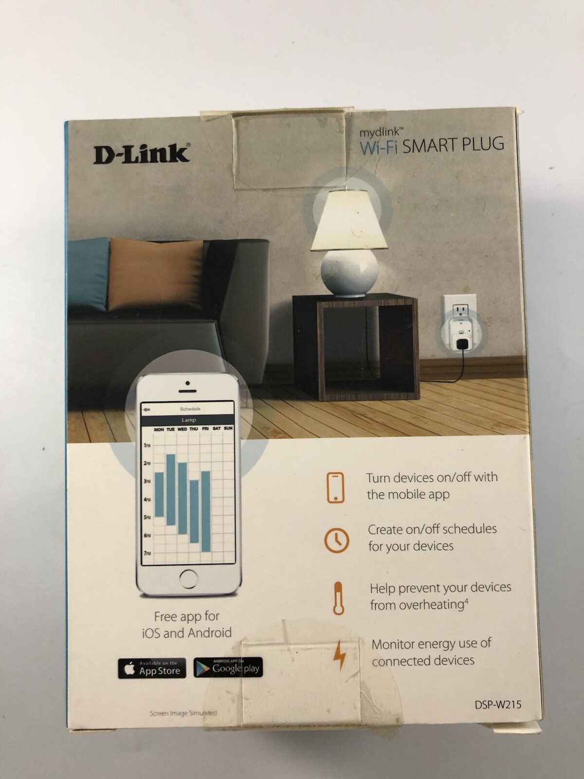D-Link Mydlink Wi-Fi Smart Plug DSP-W215 I2.3