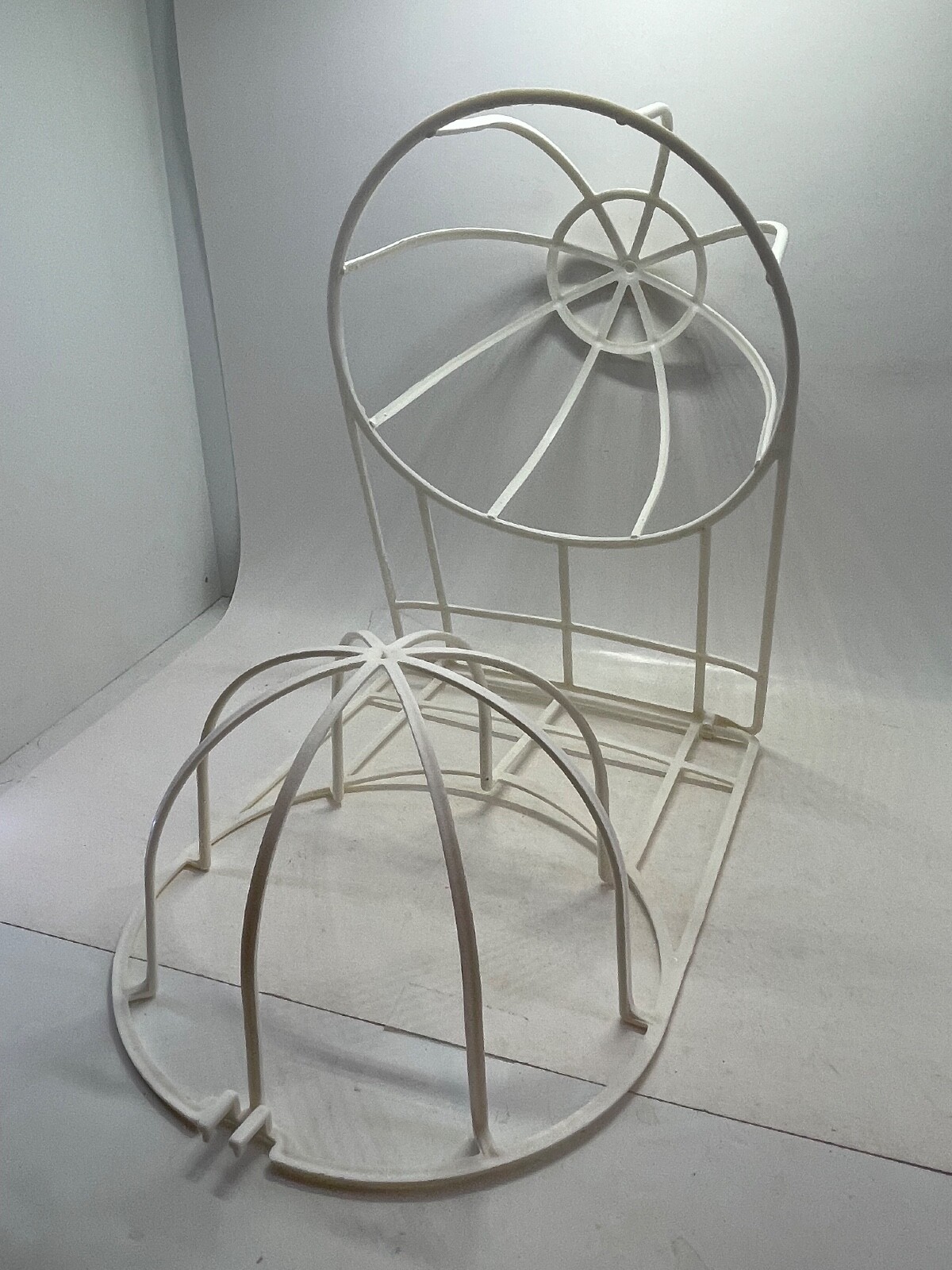 2-Piece Ball Cap Washer Frame - Plastic White