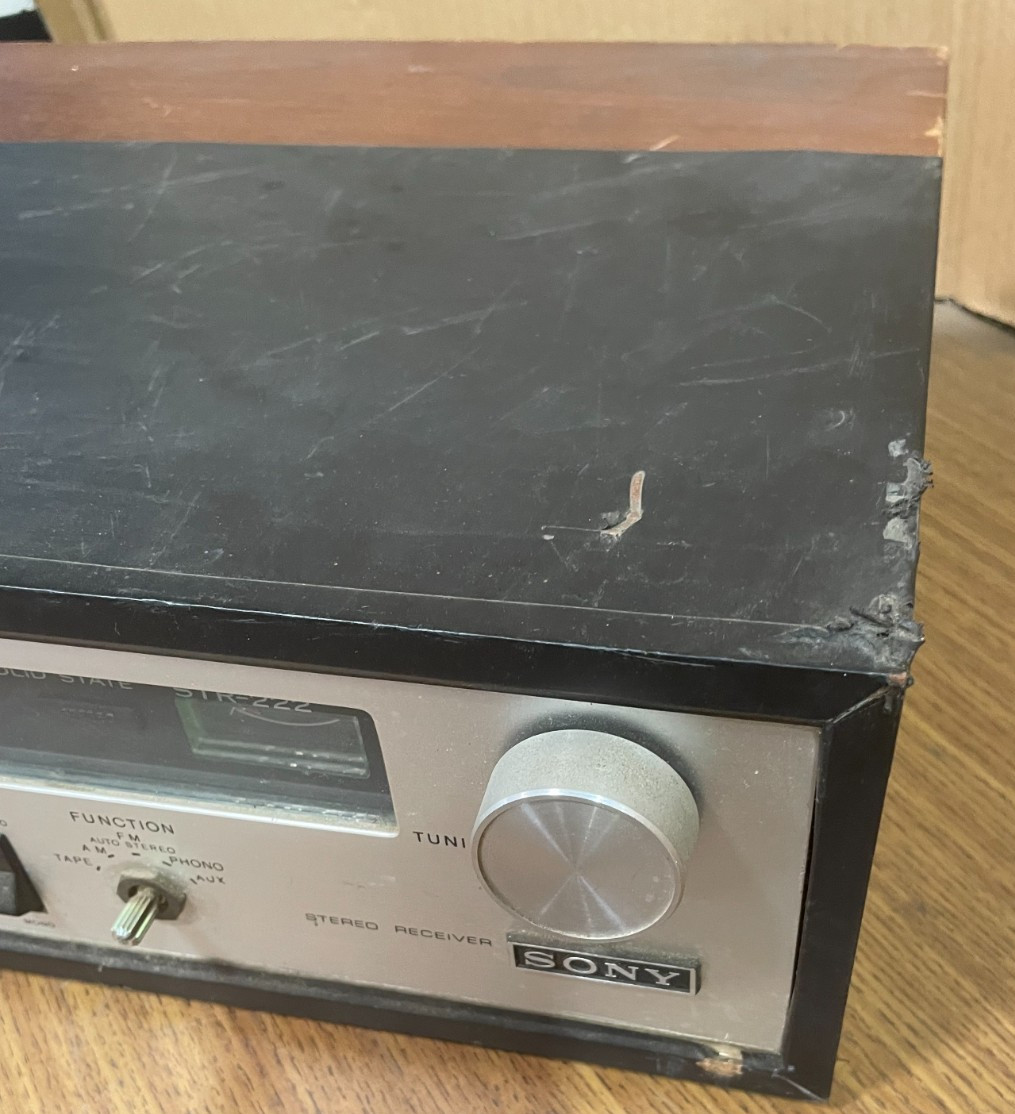Vintage Sony STR-222 Solid State Stereo Receiver - Tested for Power Only