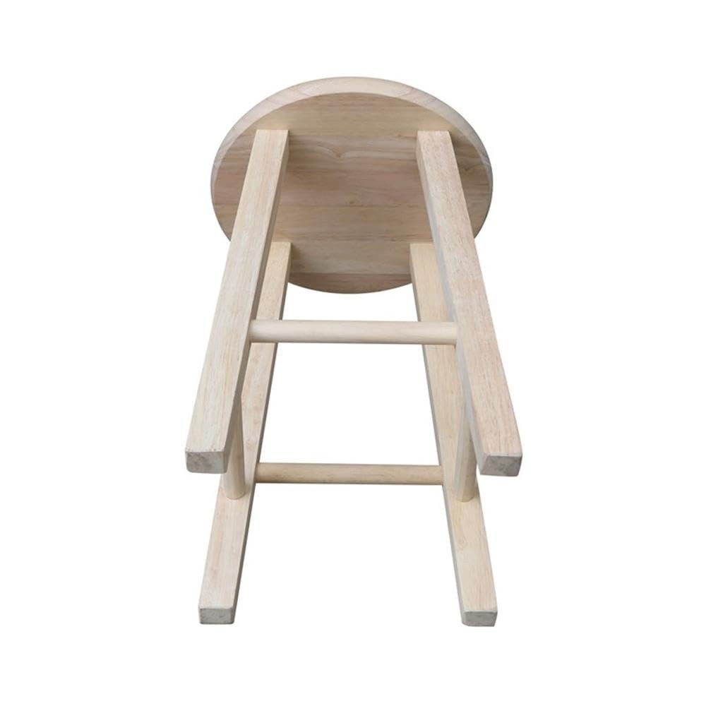 IC International Concepts, Round Top Stool-18 Seat Ht, 12W x 12D x 18H,