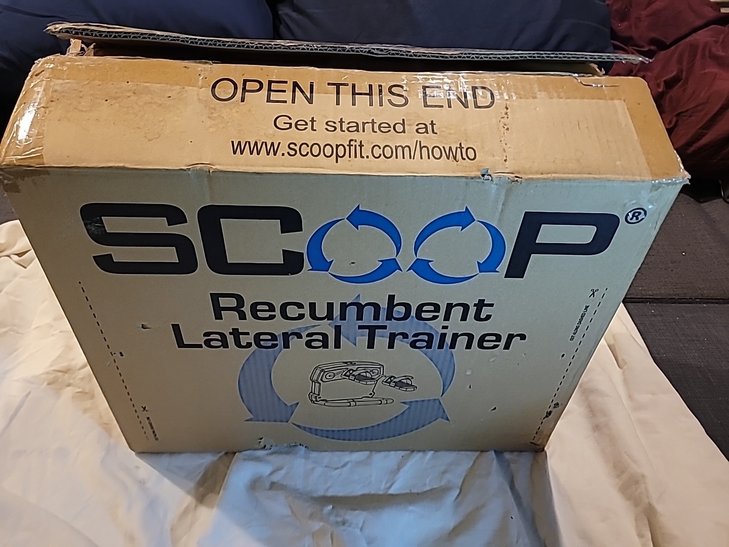 The Scoop Recumbent Lateral Trainer Home Exercise Machine SC100B -Open Box / NEW