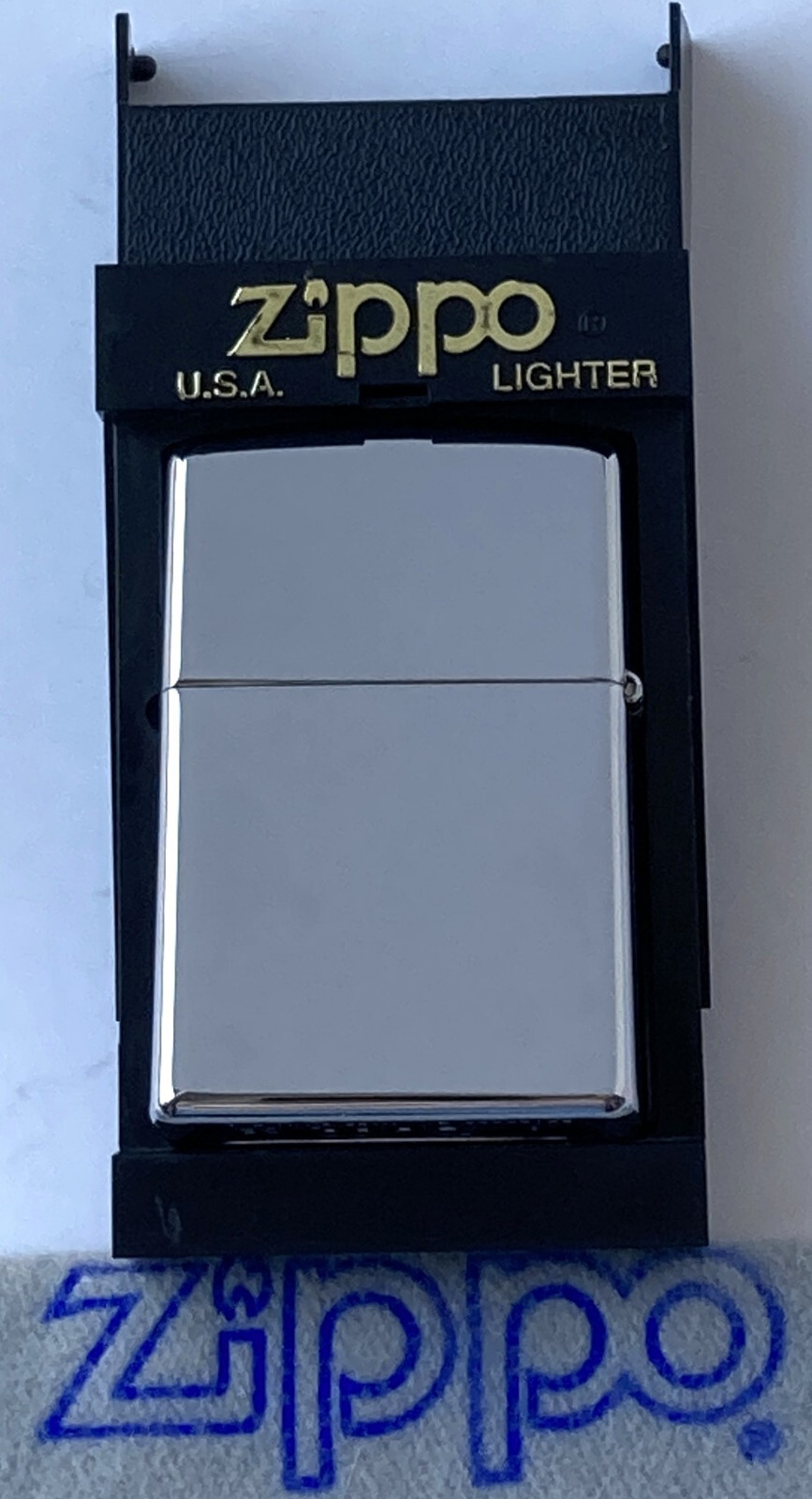 ZIPPO PREVIOUSLY COLLECTED Not Used Zi Lighter FLAME Repeat 2004 Reverse