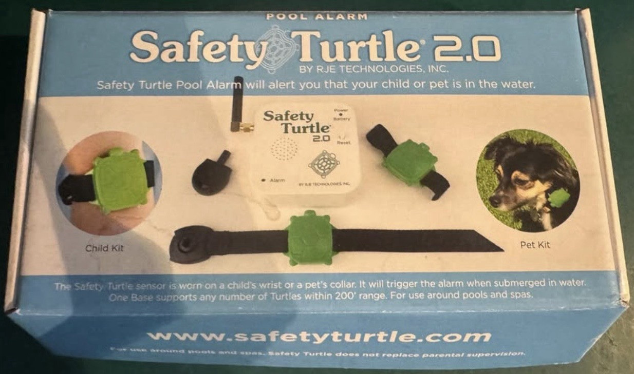 Safety Turtle 2.0 Pool Alarm System TS01 w/ Child Kit & Pet Kit