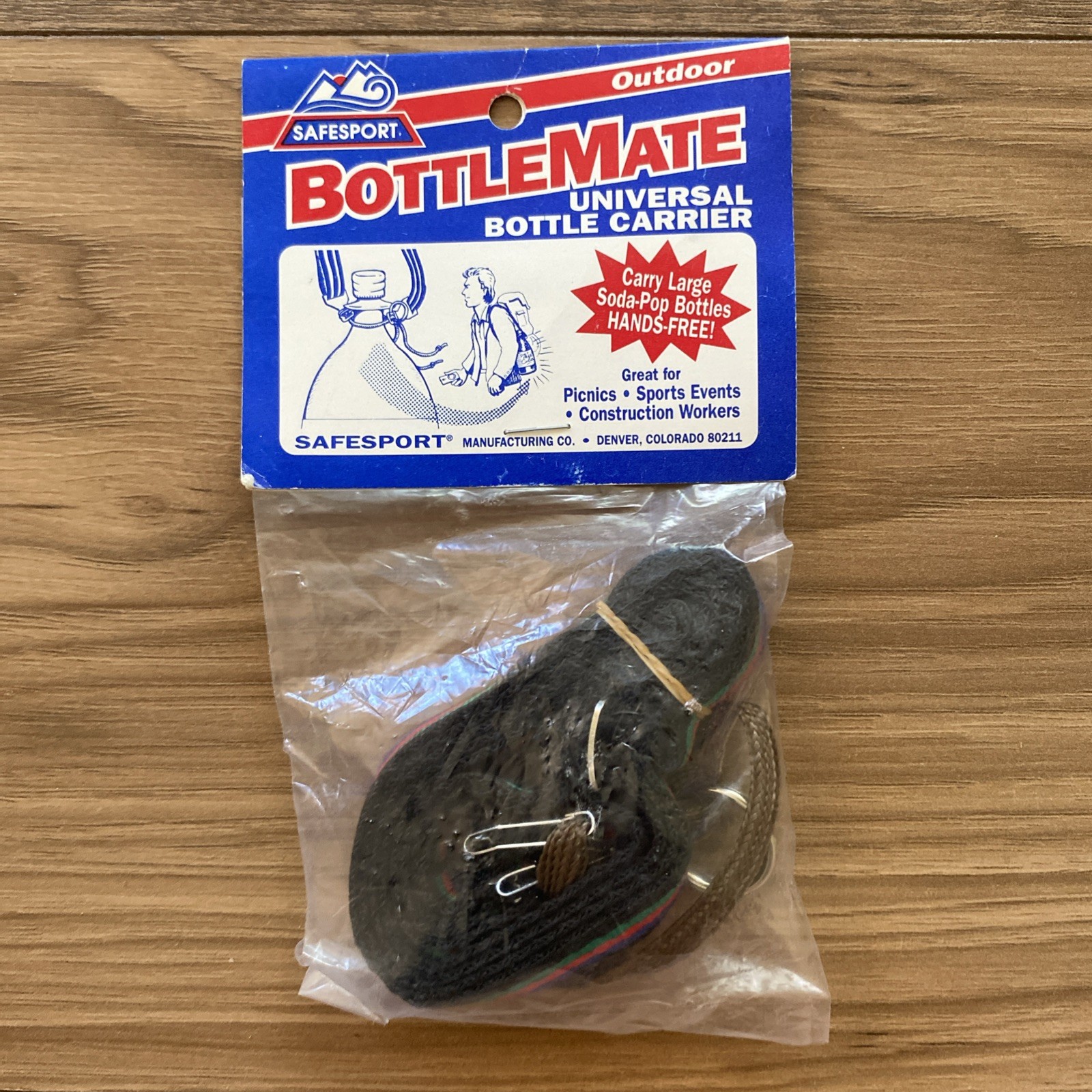 Vintage 1991 Safesport Bottle Mate Universal Bottle Carrier Lanyard