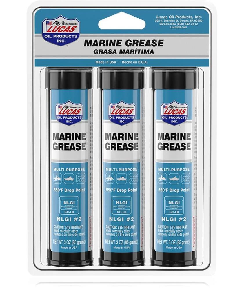 Lucas Oil 10682 Oil Marine Grease 1 Package of 3 x 3oz Tubes 9oz Total