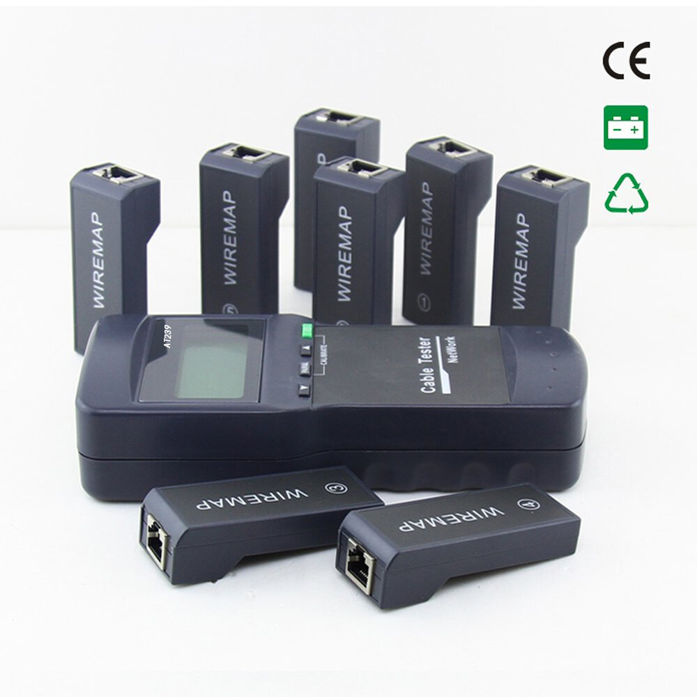 NF-8108M NetWork Lan Cable Tester Wire Length Tester 8 Remote Units 2025