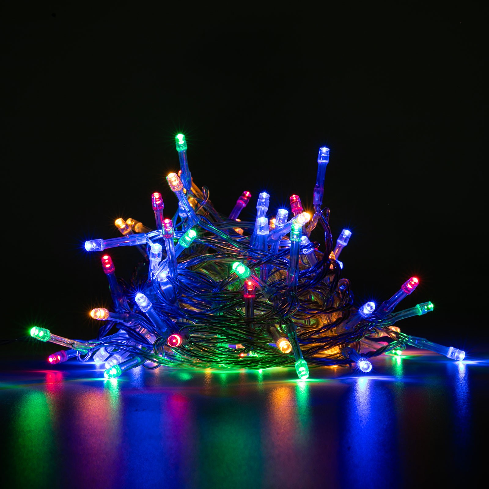 80-LED-Bead String Light 4 Colors Decorative Light Atmosphere Lamp W/ Controller