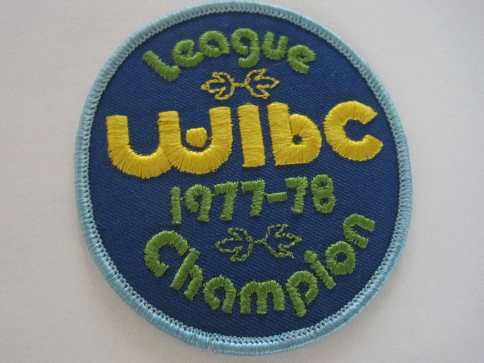 Bowling Patch WIBC League Champion 1977-78 3 inches Vintage