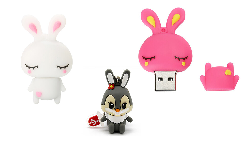 2.0 16gb 32gb 64gb 128gb Bunny Rabbit Animal USB Flash Thumb Drive USA Shipper