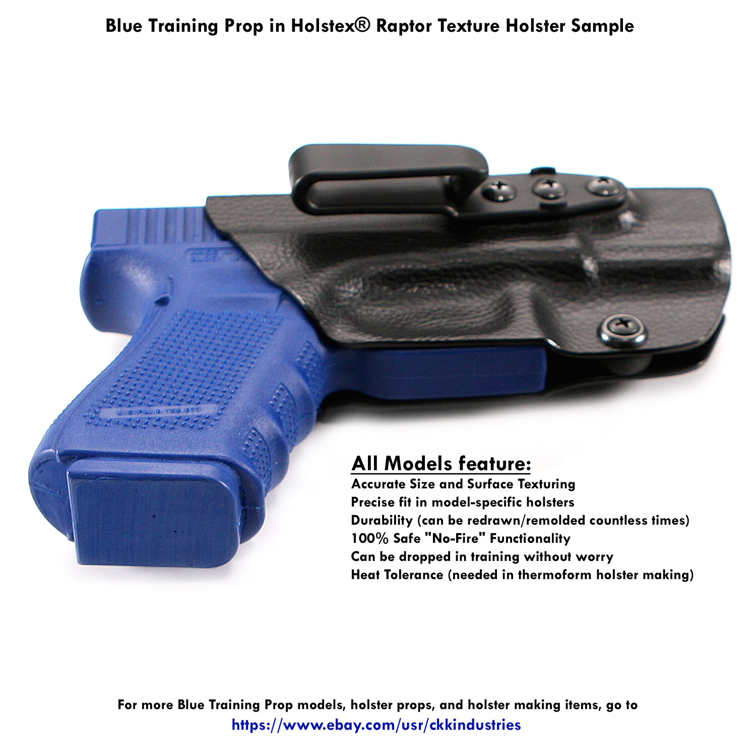 Blue Training Prop for SIG P365 - Solid Resin - Not a Gun