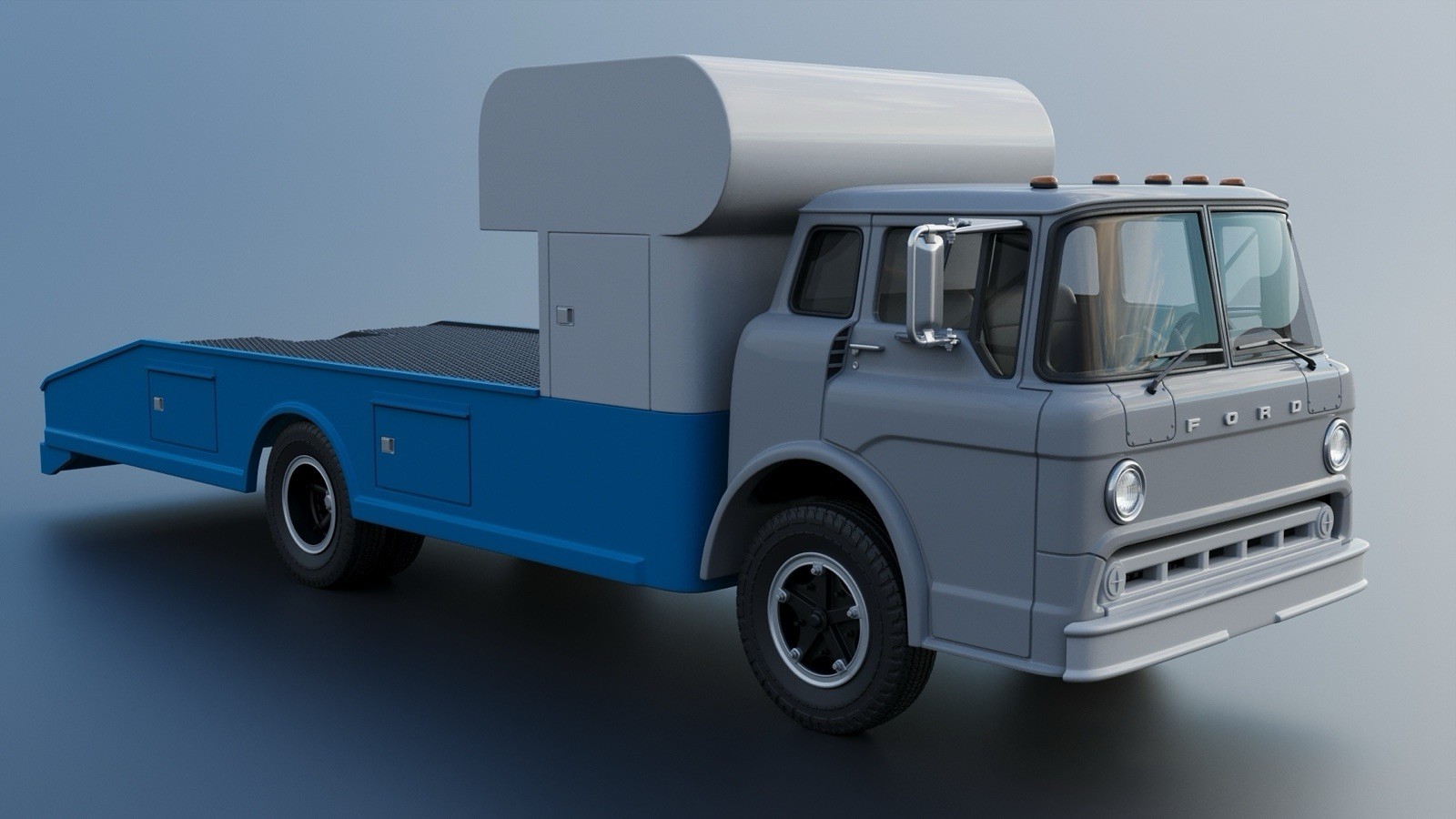 3d Printed 1/25 1972 C-700 Ramp Truck