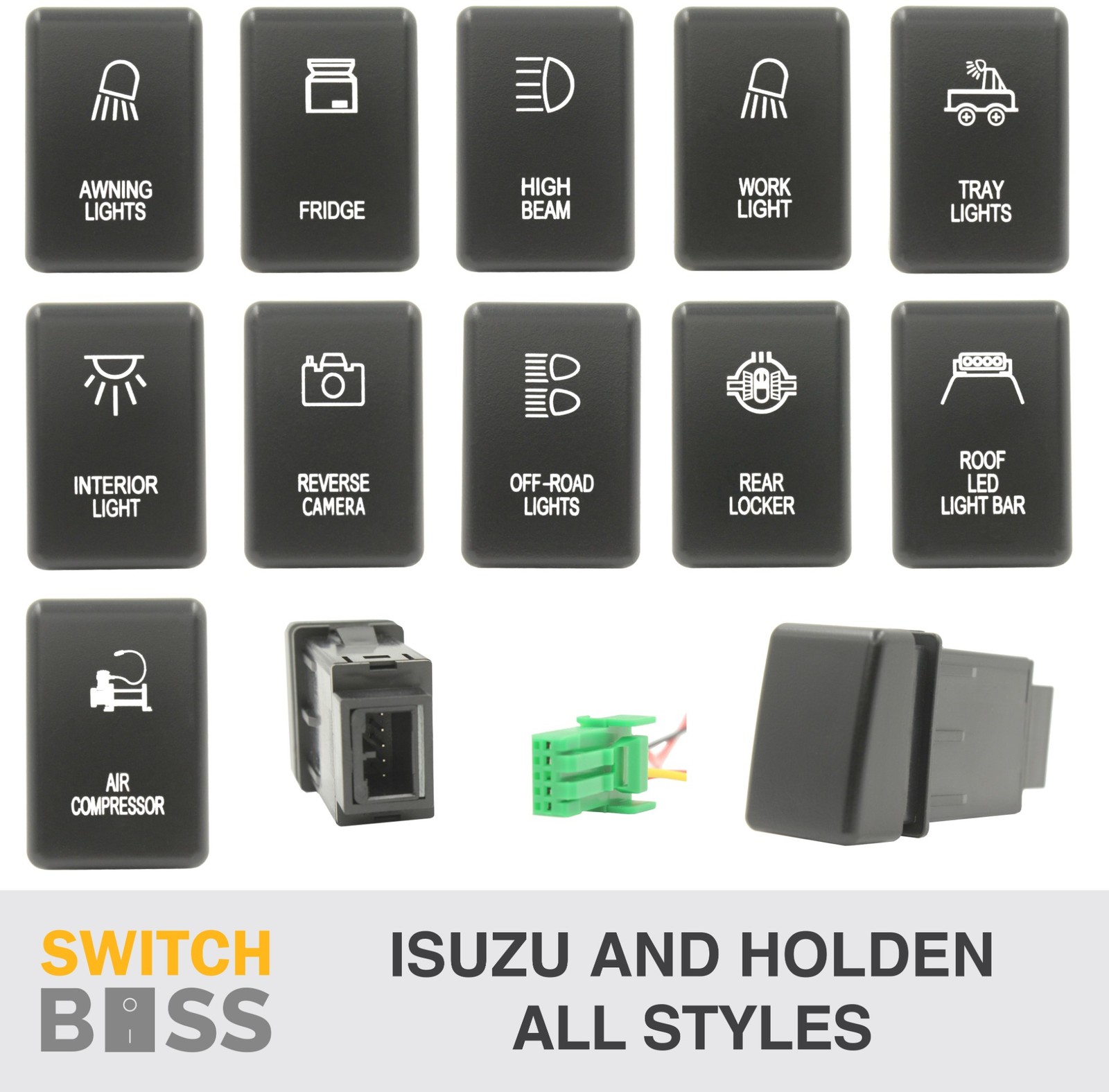 Push Switch LED 50 STYLES suit Isuzu OEM Replacement D-MAX MUX 2012-2018 Dash